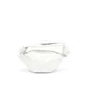 BOTTEGA VENETA DOUBLE KNOT LEATHER SHOULDER BAG WHITE