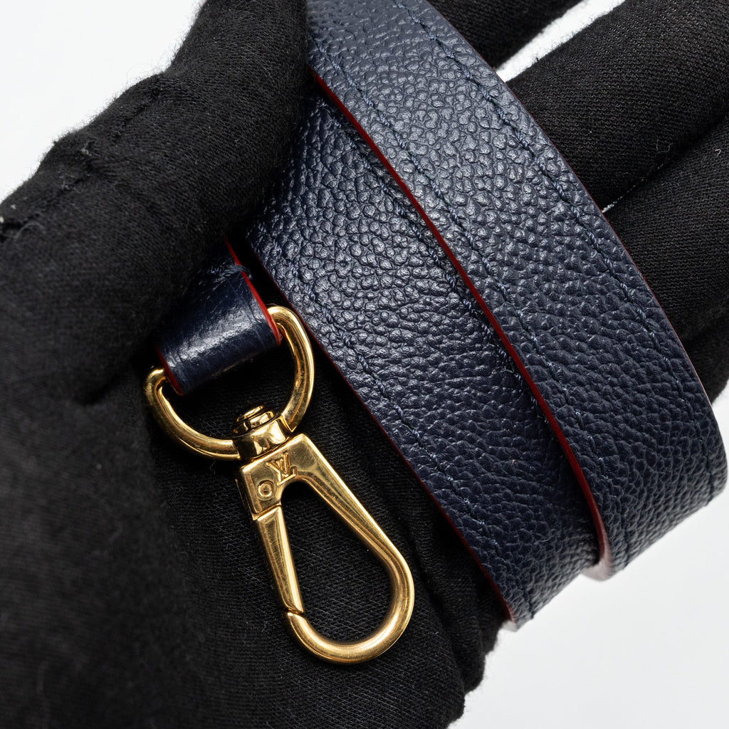 LOUIS VUITTON MONTAIGNE MM MONOGRAM EMPREINTE NAVY GHW