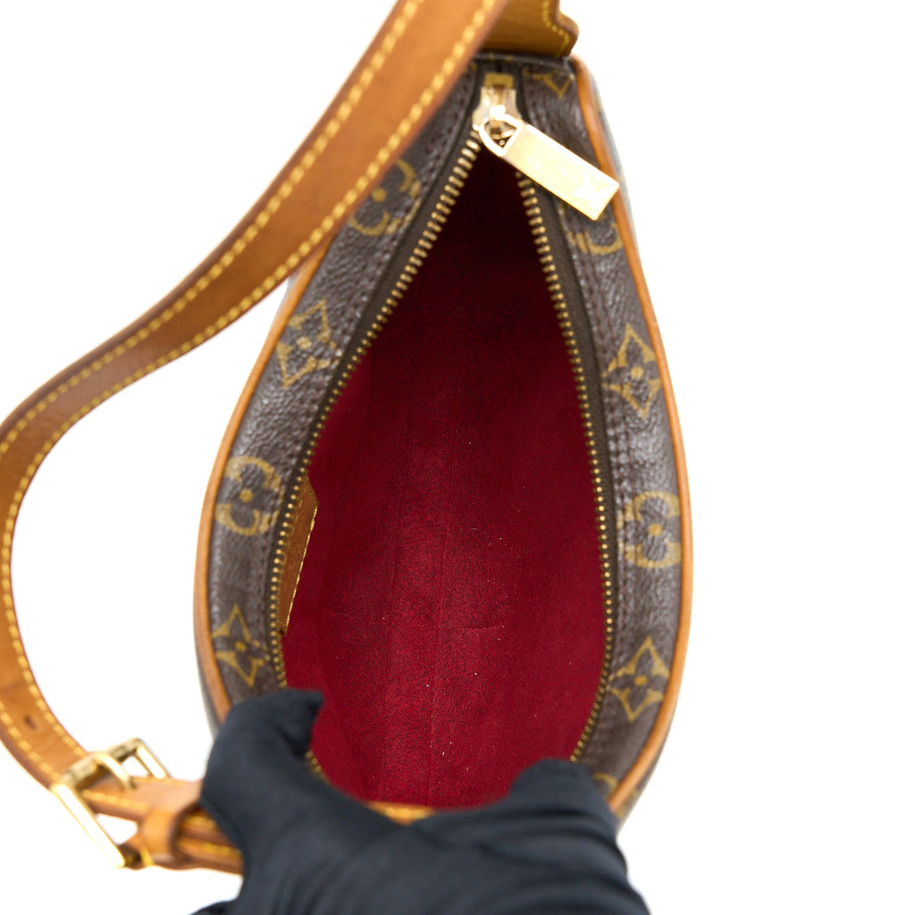 LOUIS VUITTON VINTAGE SHOULDER BAG MONOGRAM CANVAS GHW