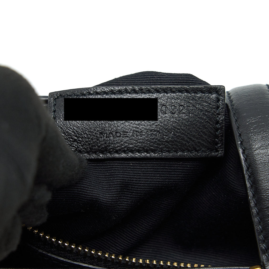 SAINT LAURENT LE 5 A 7 HOBO BAG CALFSKIN BLACK GHW