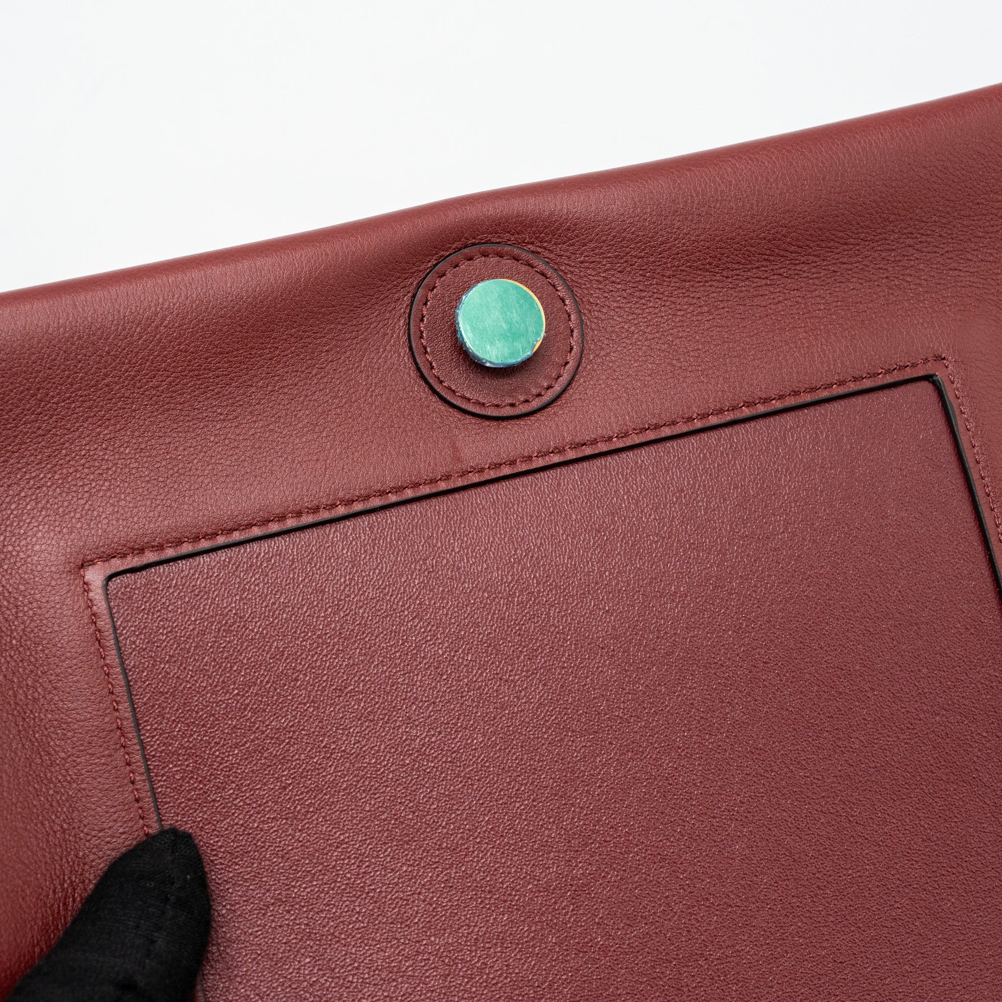 CELINE FRAME BAG CALFSKIN RUBY / APRICOT GHW