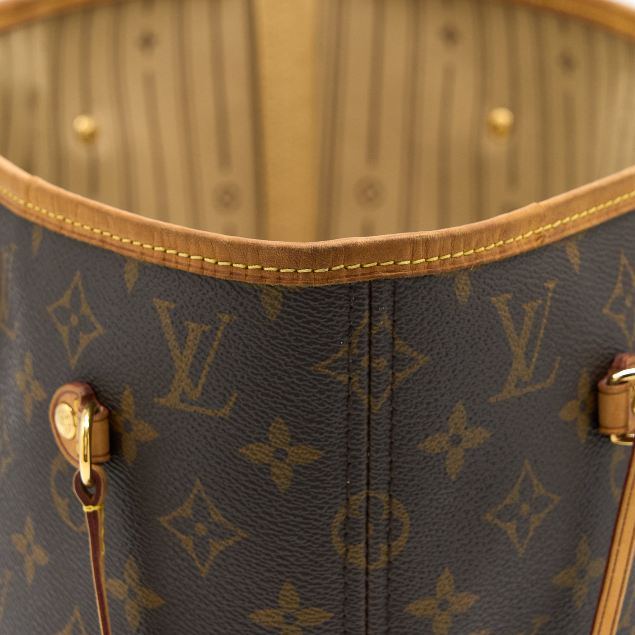 LOUIS VUITTON NEVERFULL MM MONOGRAM CANVAS GHW