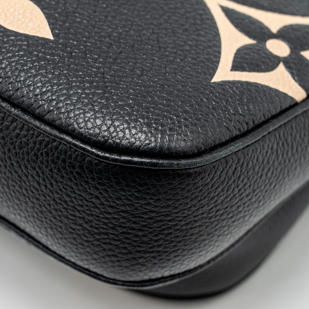 LOUIS VUITTON MULTI POCHETTE ACCESSORIES BICOLOUR MONOGRAM EMPREINTE GHW