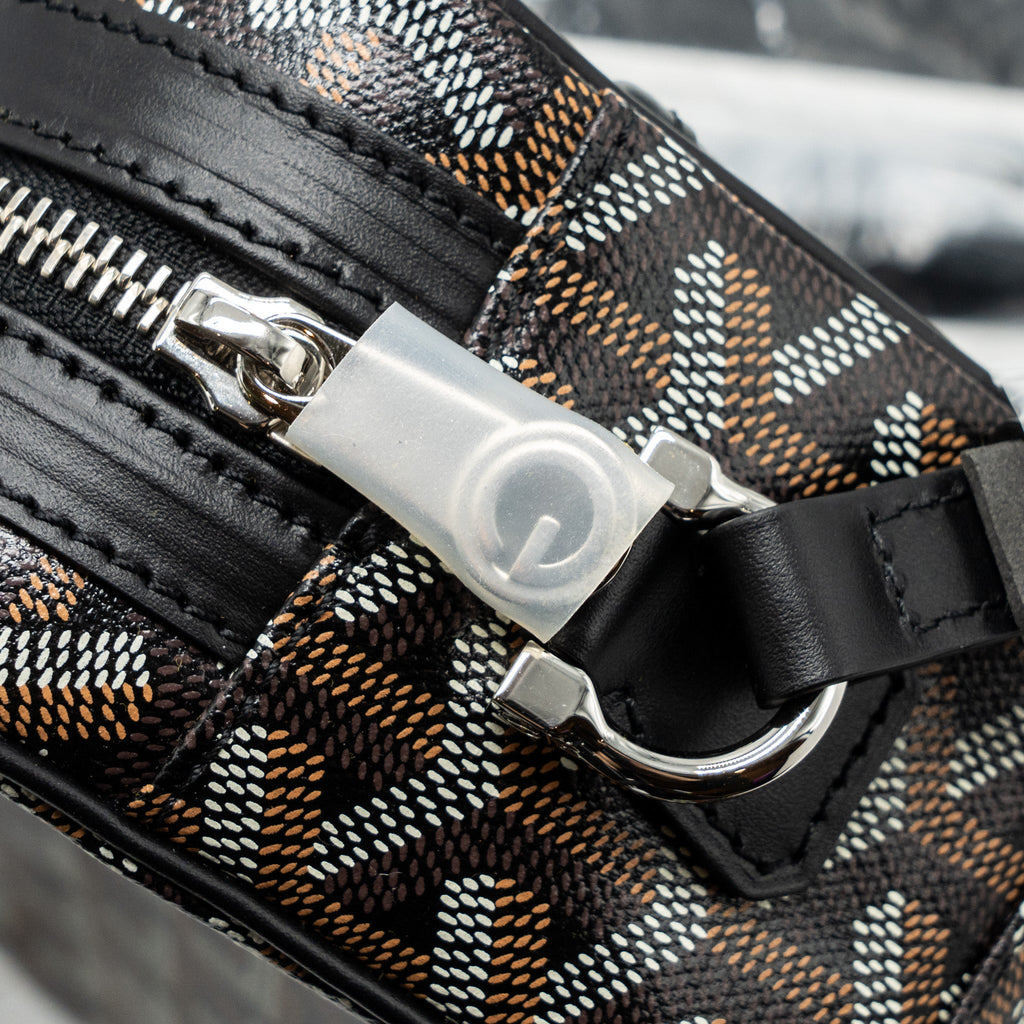 GOYARD CAP-VERT PM BAG CANVAS/ LEATHER BLACK SHW