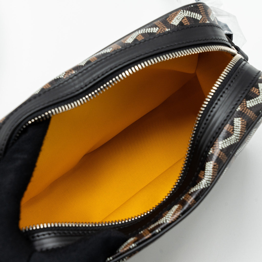 GOYARD CAP-VERT PM BAG CANVAS/ LEATHER BLACK SHW