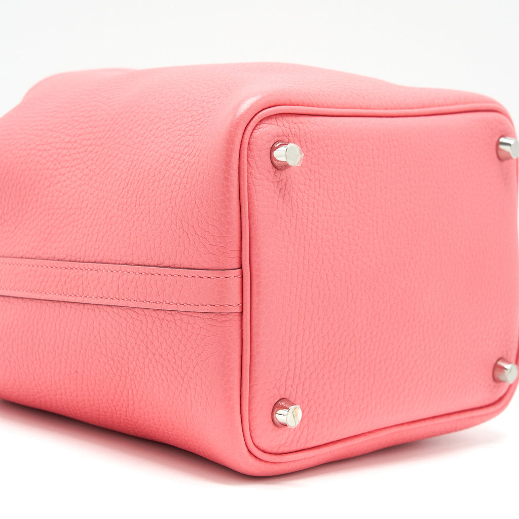 HERMES PICOTIN 18 LOCK BAG ROSE AZALEE SHW