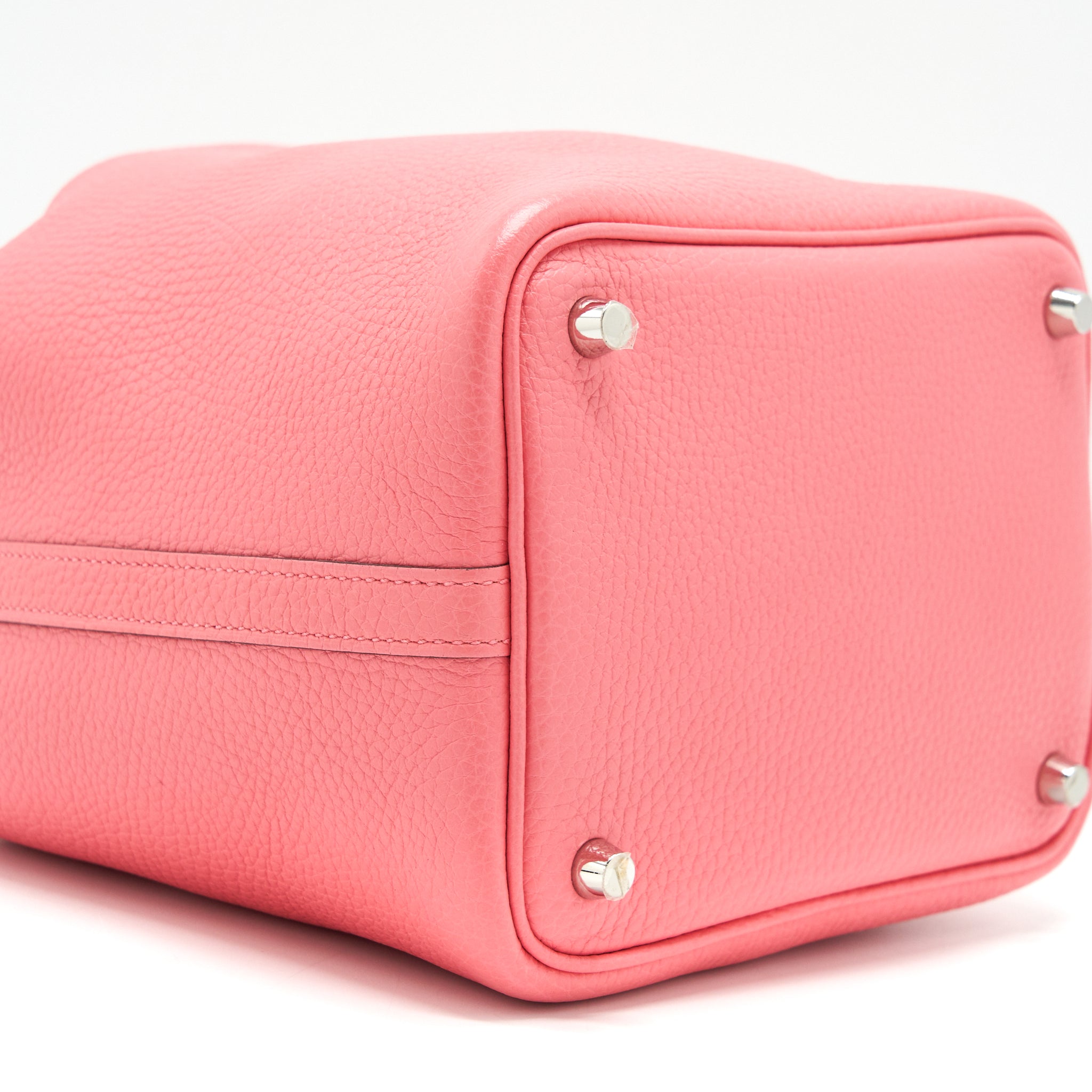 HERMES PICOTIN 18 LOCK BAG ROSE AZALEE SHW