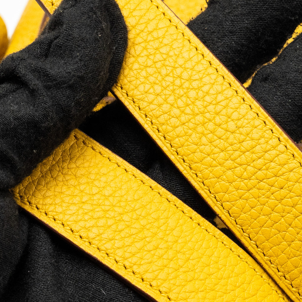 HERMES MINI LINDY CLEMENCE 9D JAUNE AMBER GHW