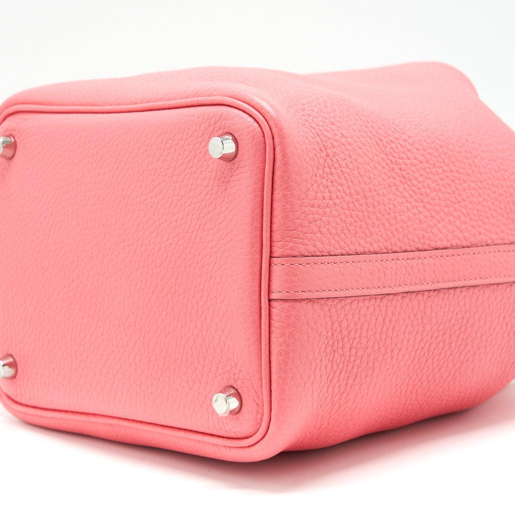 HERMES PICOTIN 18 LOCK BAG ROSE AZALEE SHW