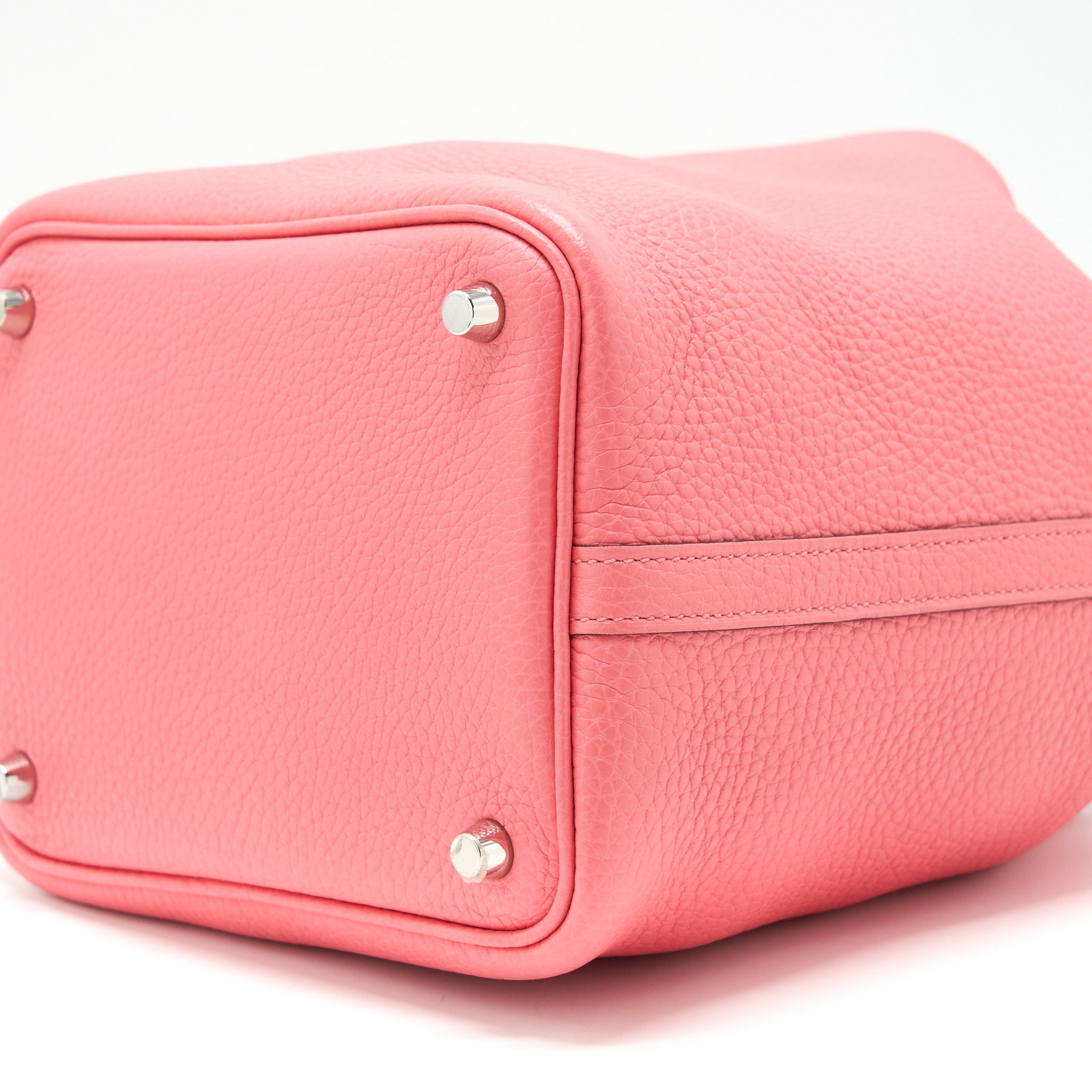 HERMES PICOTIN 18 LOCK BAG ROSE AZALEE SHW
