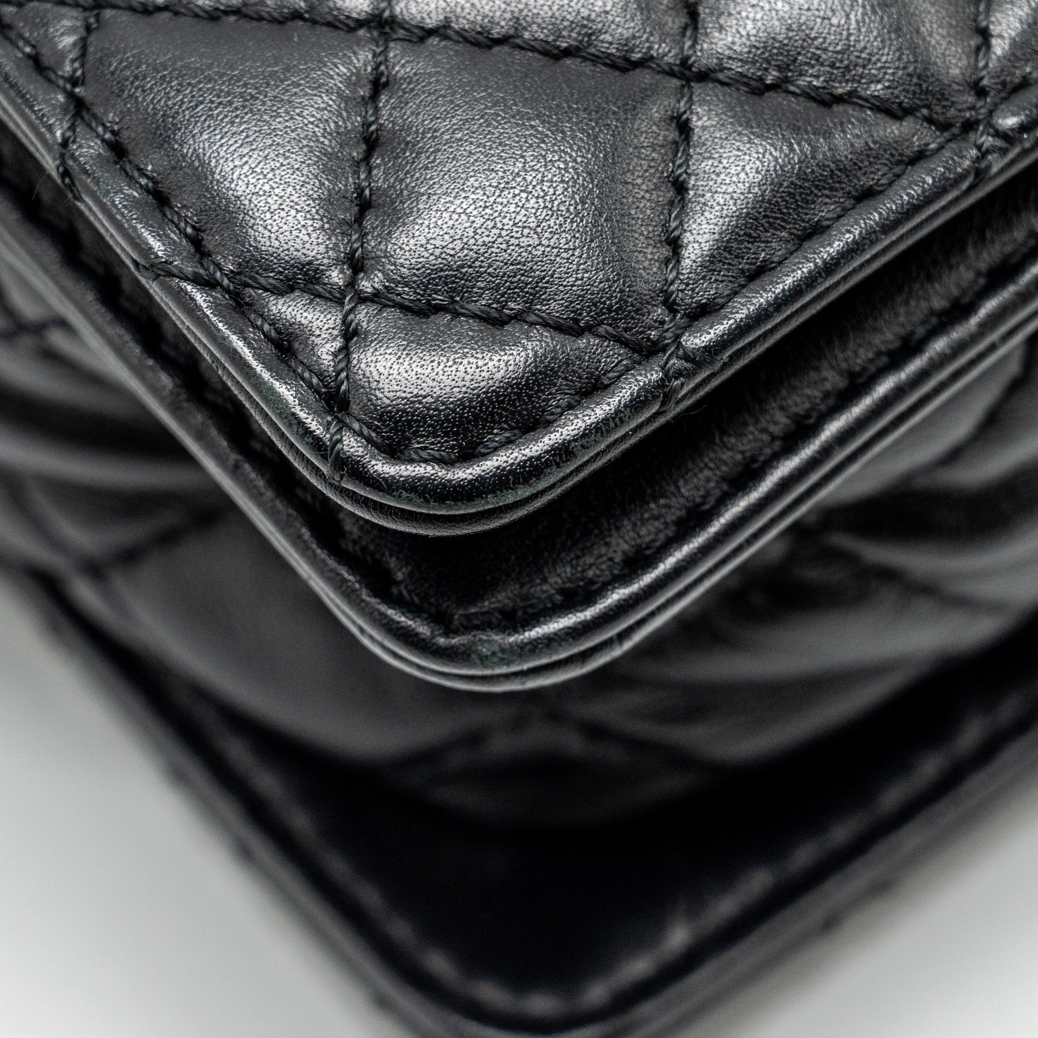 CHANEL MULTI CHAIN BOY BAG CALFSKIN/TWEED BLACK SHW