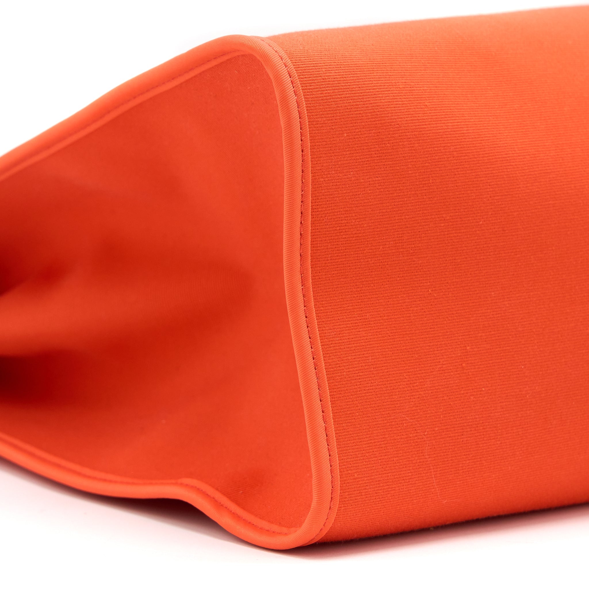 HERMES HERBAG ZIP 39 LEATHER/CANVAS ORANGE SHW