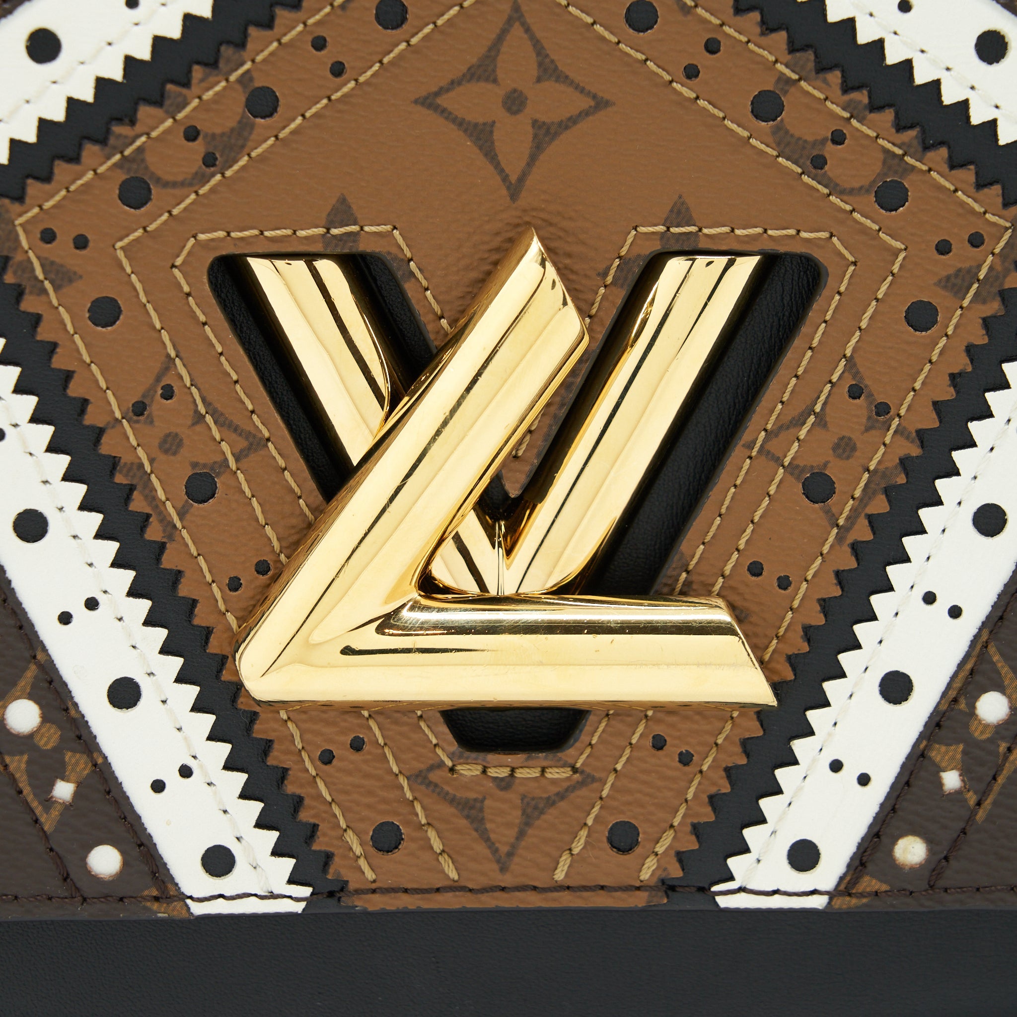 LOUIS VUITTON TWIST MM MONOGRAM CANVAS/MULTICOLOR GHW