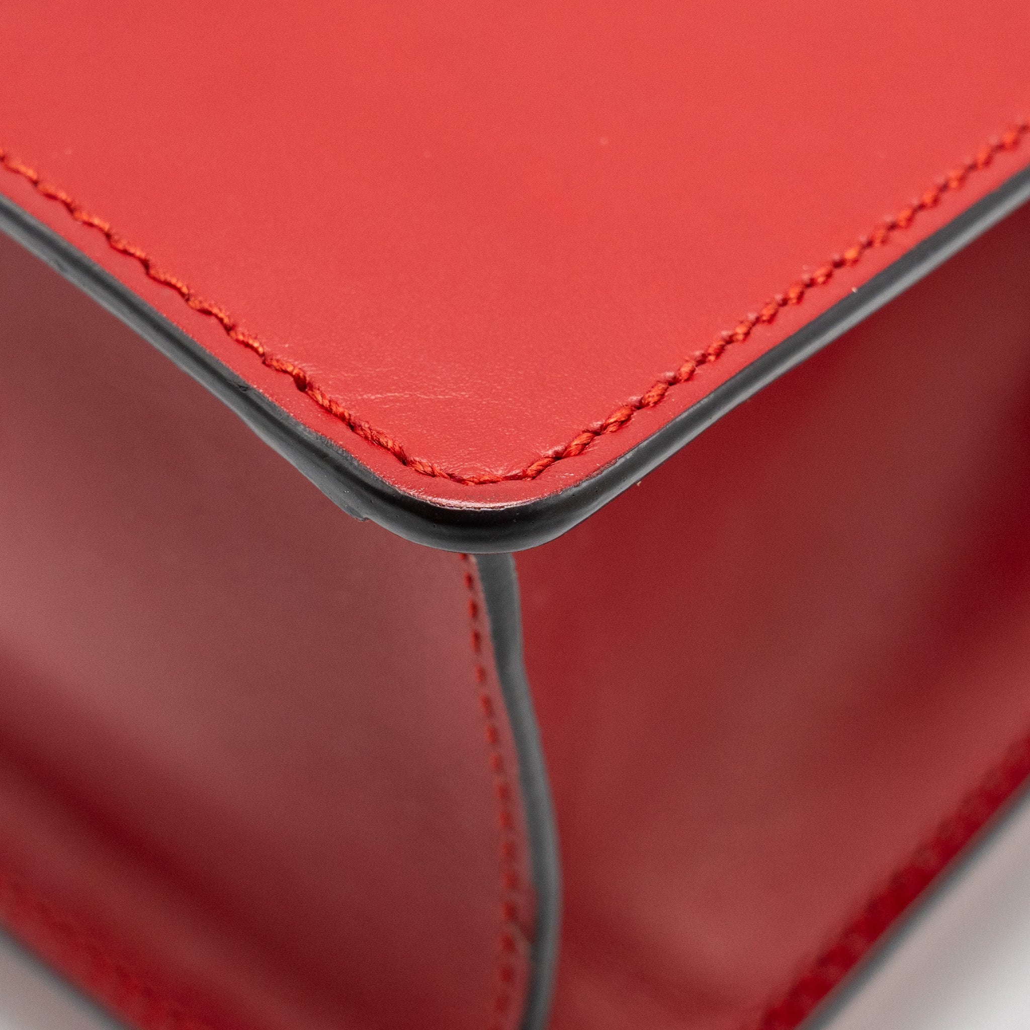 GUCCI TOP HANDLE MINI SYLVIE CALFSKIN RED GHW