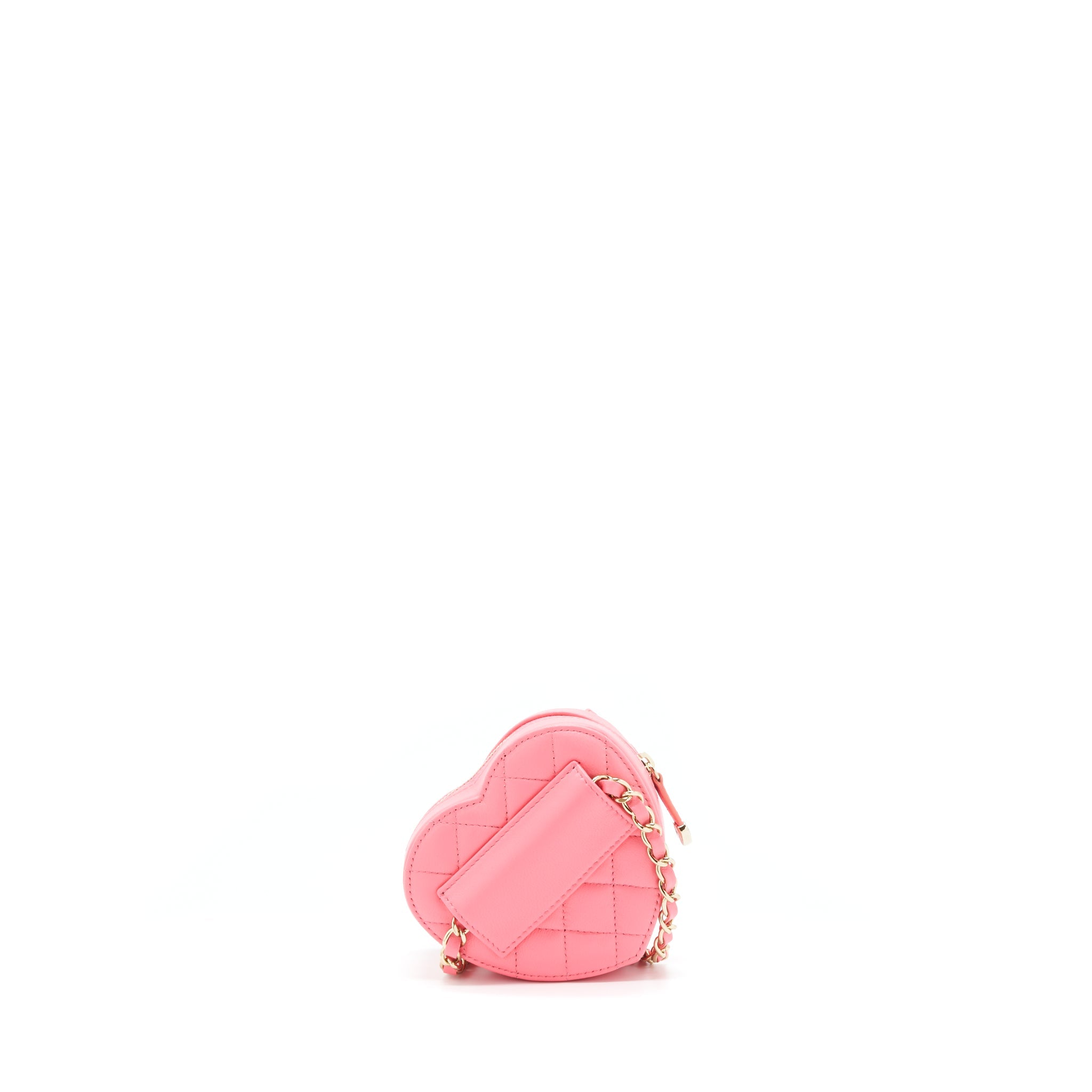 CHANEL 22S HEART BELT BAG LAMBSKIN PINK LGHW