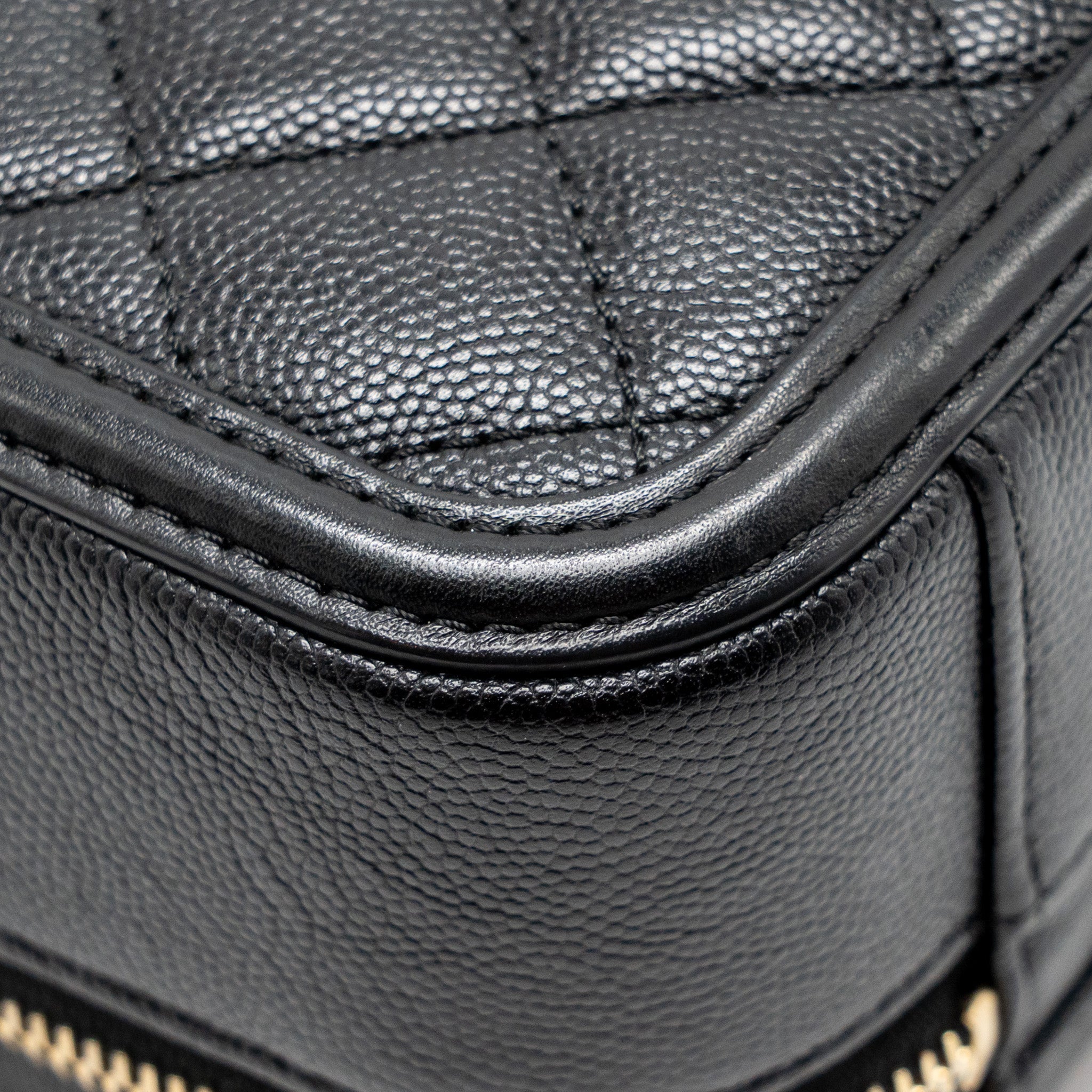 CHANEL CC FILIGREE VANITY CAVIAR BLACK GHW
