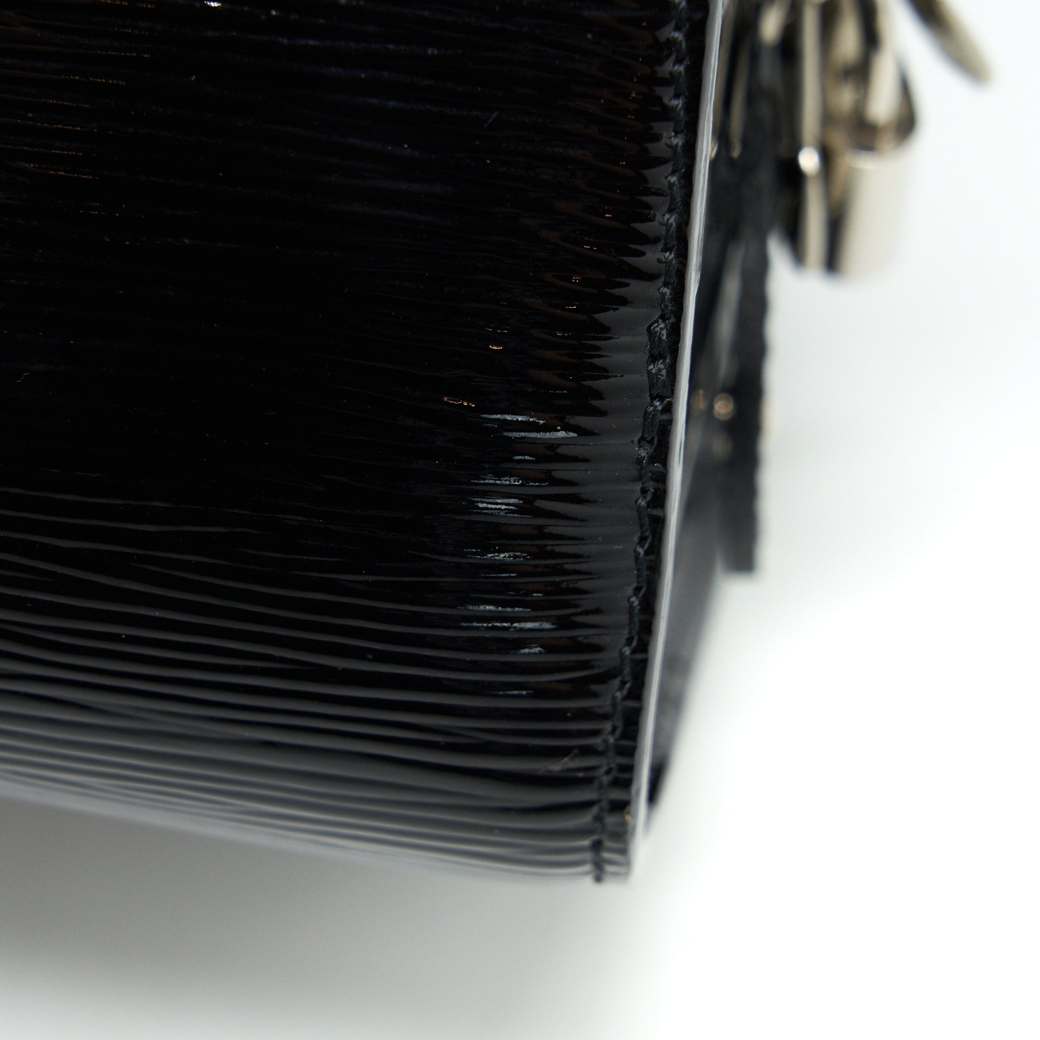 LOUIS VUITTON BOWLING BAG EPI PATENT BLACK