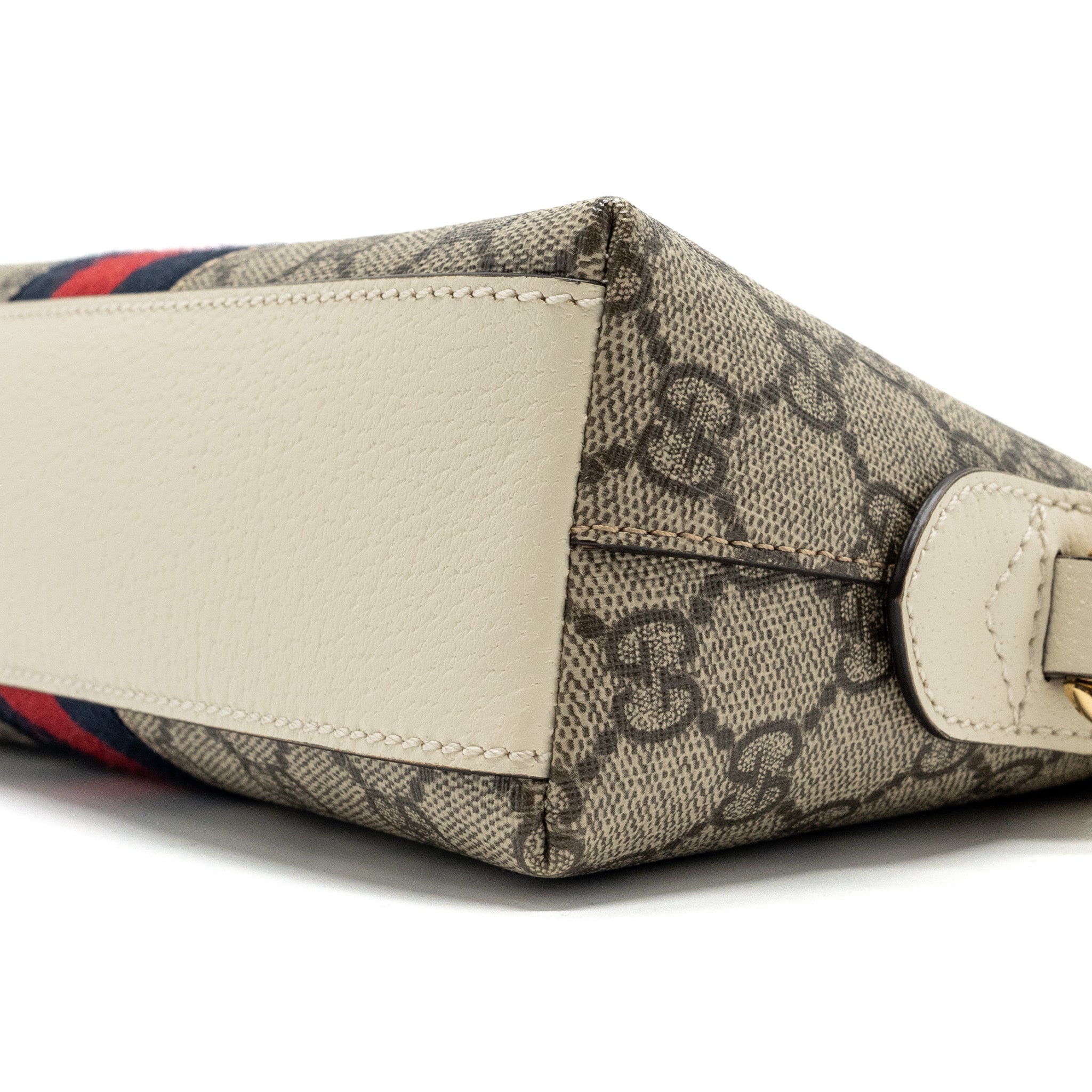 GUCCI OPHIDIA SHOULDER BAG GG SUPREME CANVAS GHW