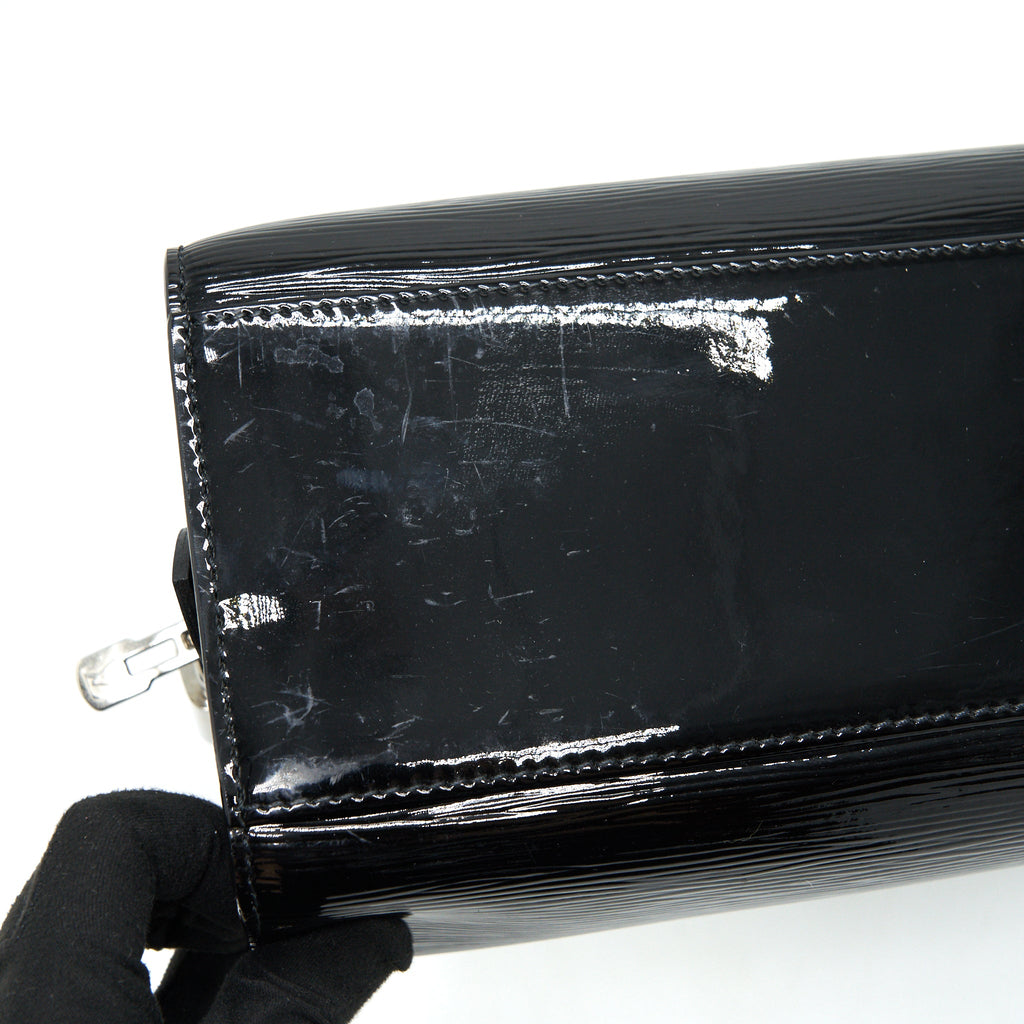 LOUIS VUITTON BOWLING BAG EPI PATENT BLACK