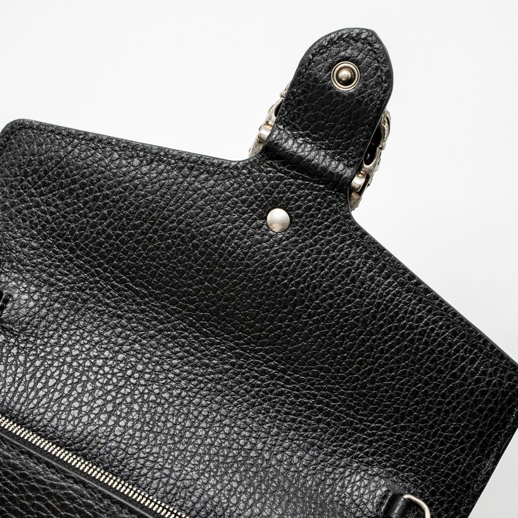 GUCCI DIONYSUS MINI CHAIN BAG CALFSKIN BLACK SHW