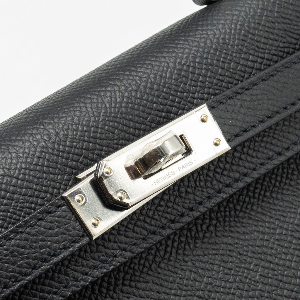 HERMES MINI KELLY EPSOM BLACK SHW STMAP B