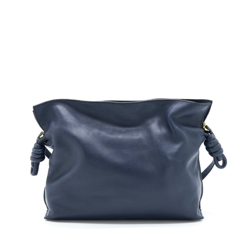 LOEWE FLAMENCO CLUTCH / CROSSBODY BAG LAMBSKIN NAVY