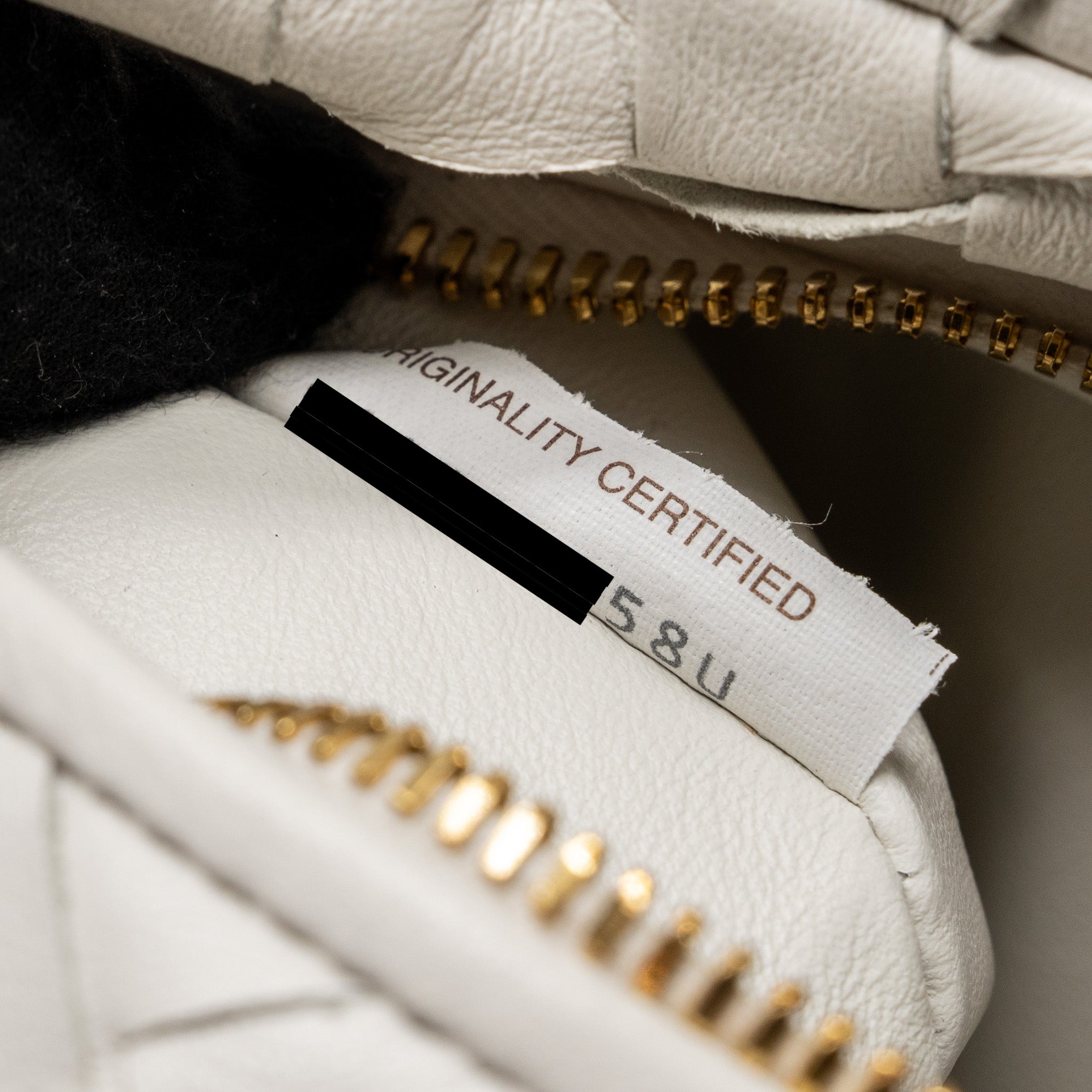 BOTTEGA VENETA MINI JODIE LAMBSKIN WHITE GHW