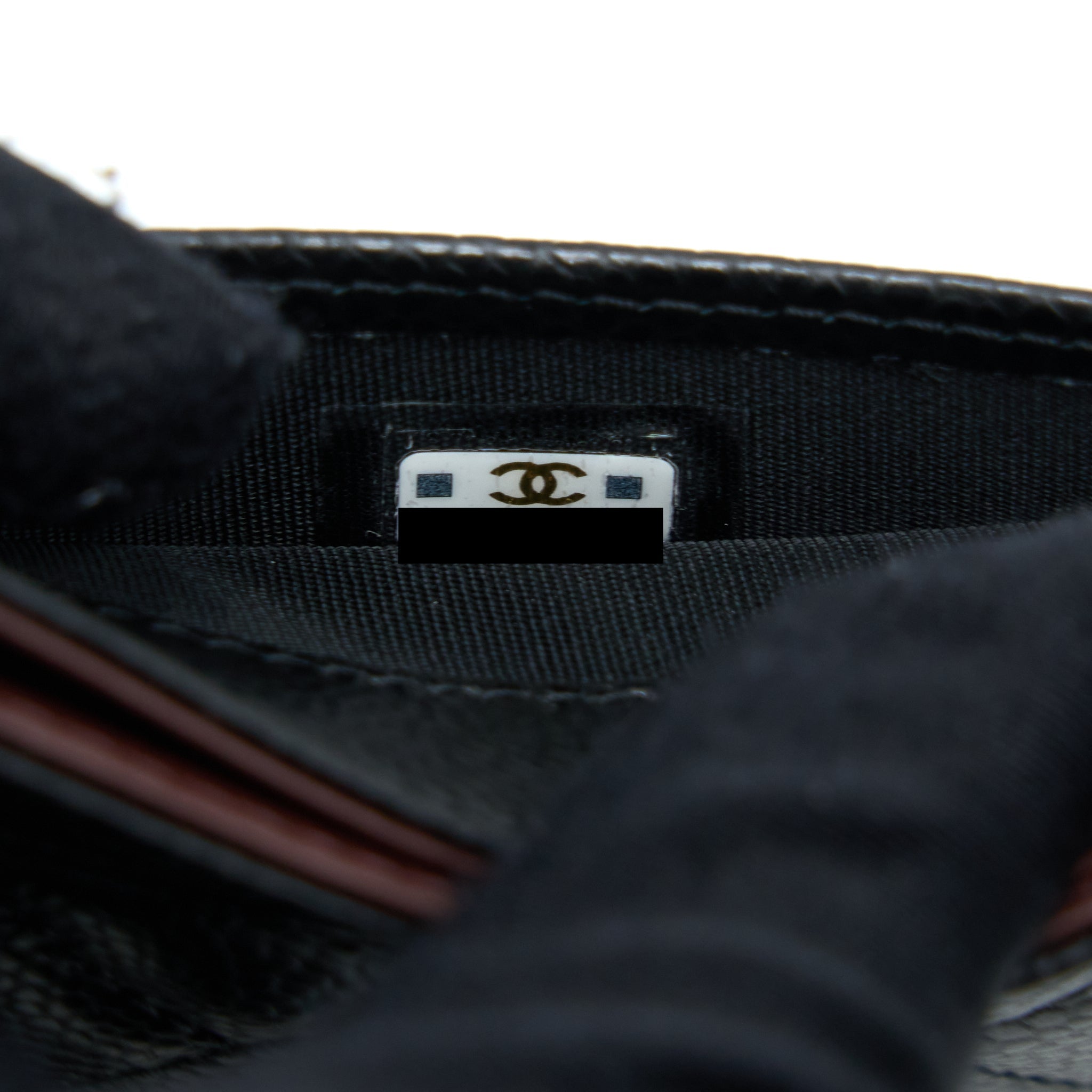 CHANEL CLASSIC CARD HOLDER CAVIAR BLACK SHW