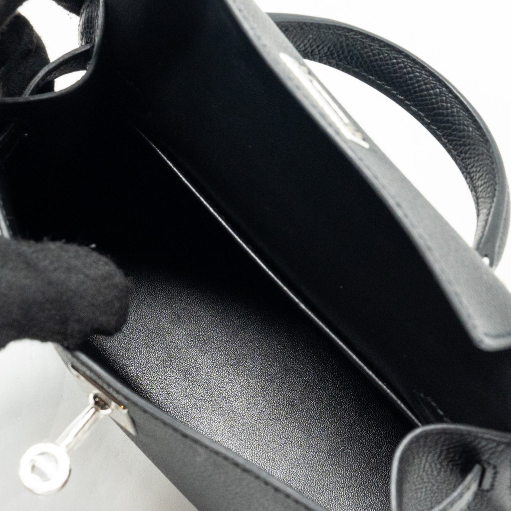 HERMES MINI KELLY EPSOM BLACK SHW STMAP B