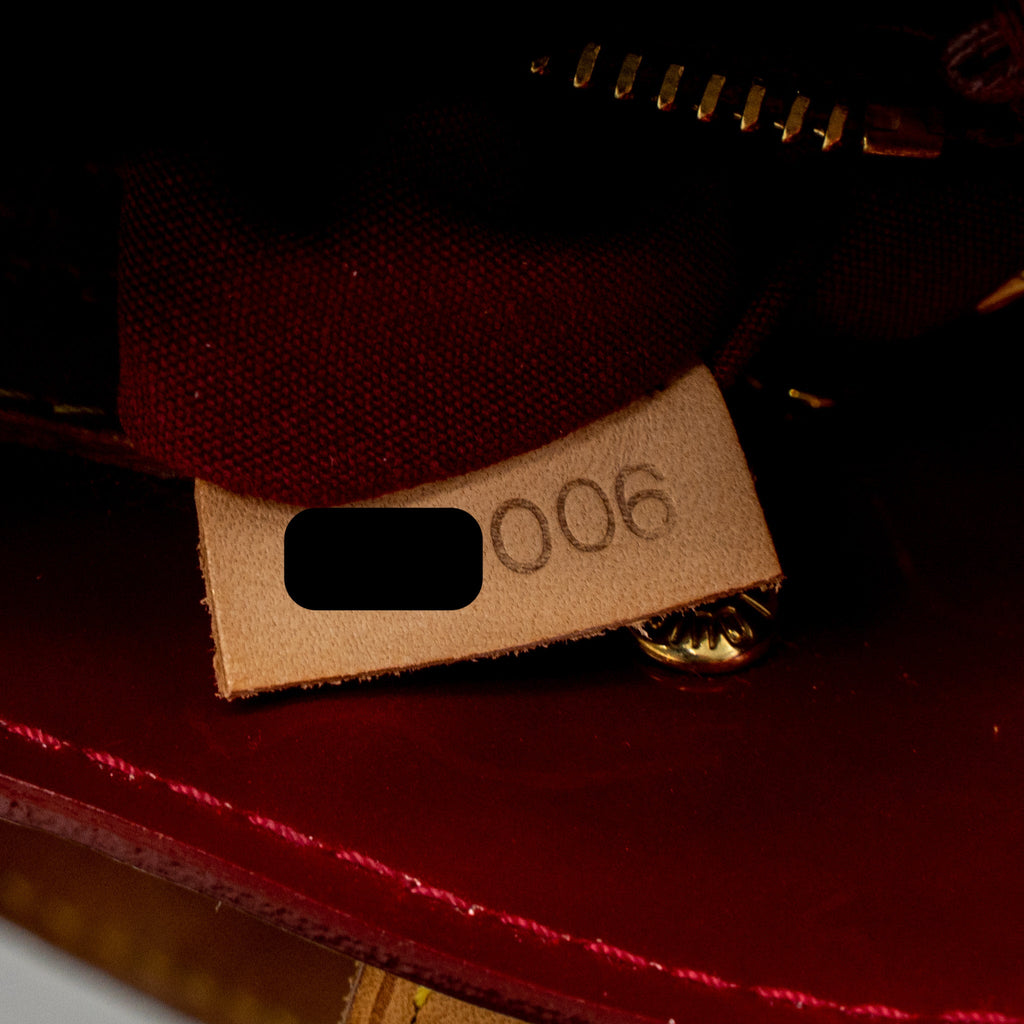 LOUIS VUITTON VERNICE CATALINA BB TOTE BAG PATENT RED GHW