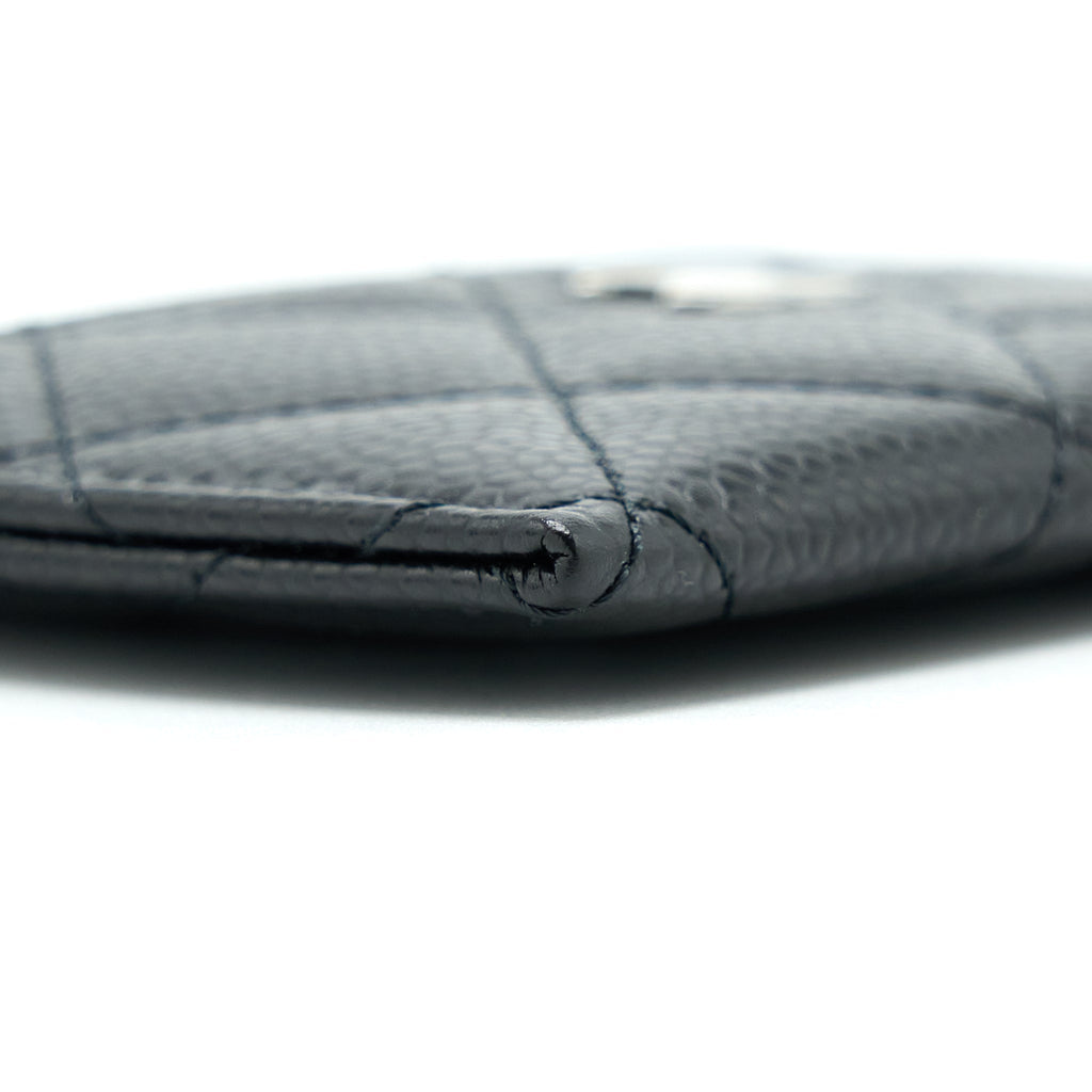 CHANEL CLASSIC CARD HOLDER CAVIAR BLACK SHW