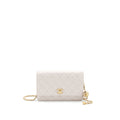 CHANEL PEARL CRUSHED PEARL WALLET ON CHAIN LILAC GHW