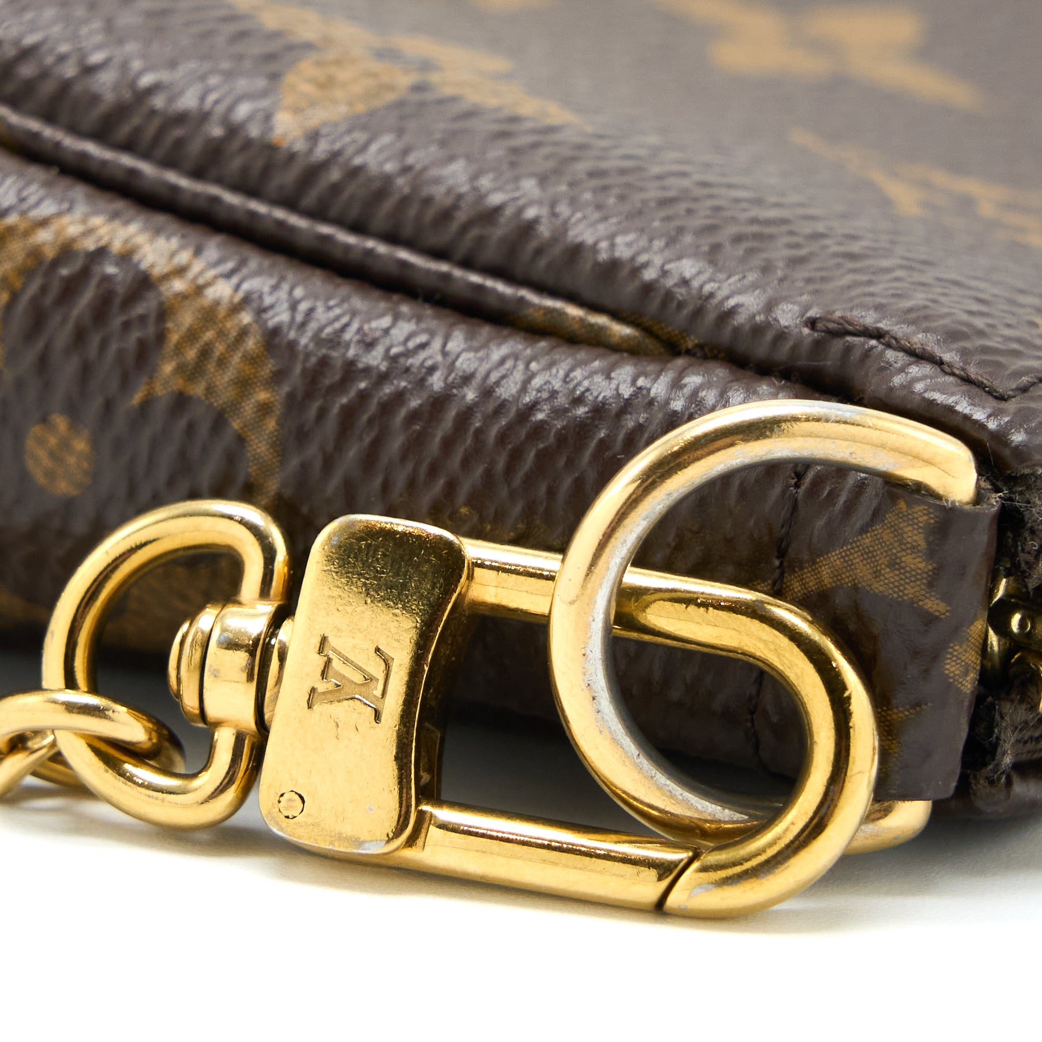 LOUIS VUITTON MINI POCHETTE ACCESSORIES MONOGRAM CANVAS GHW