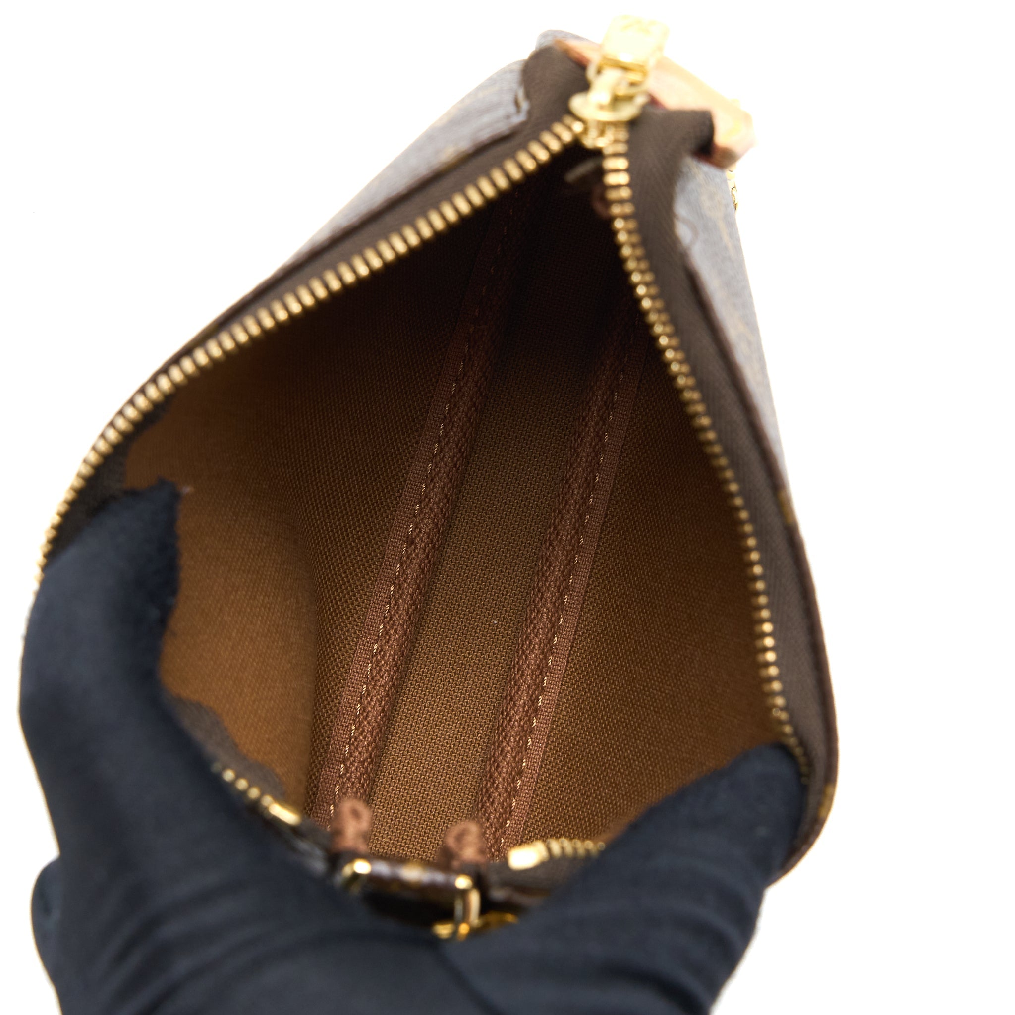 LOUIS VUITTON MINI POCHETTE ACCESSORIES MONOGRAM CANVAS GHW
