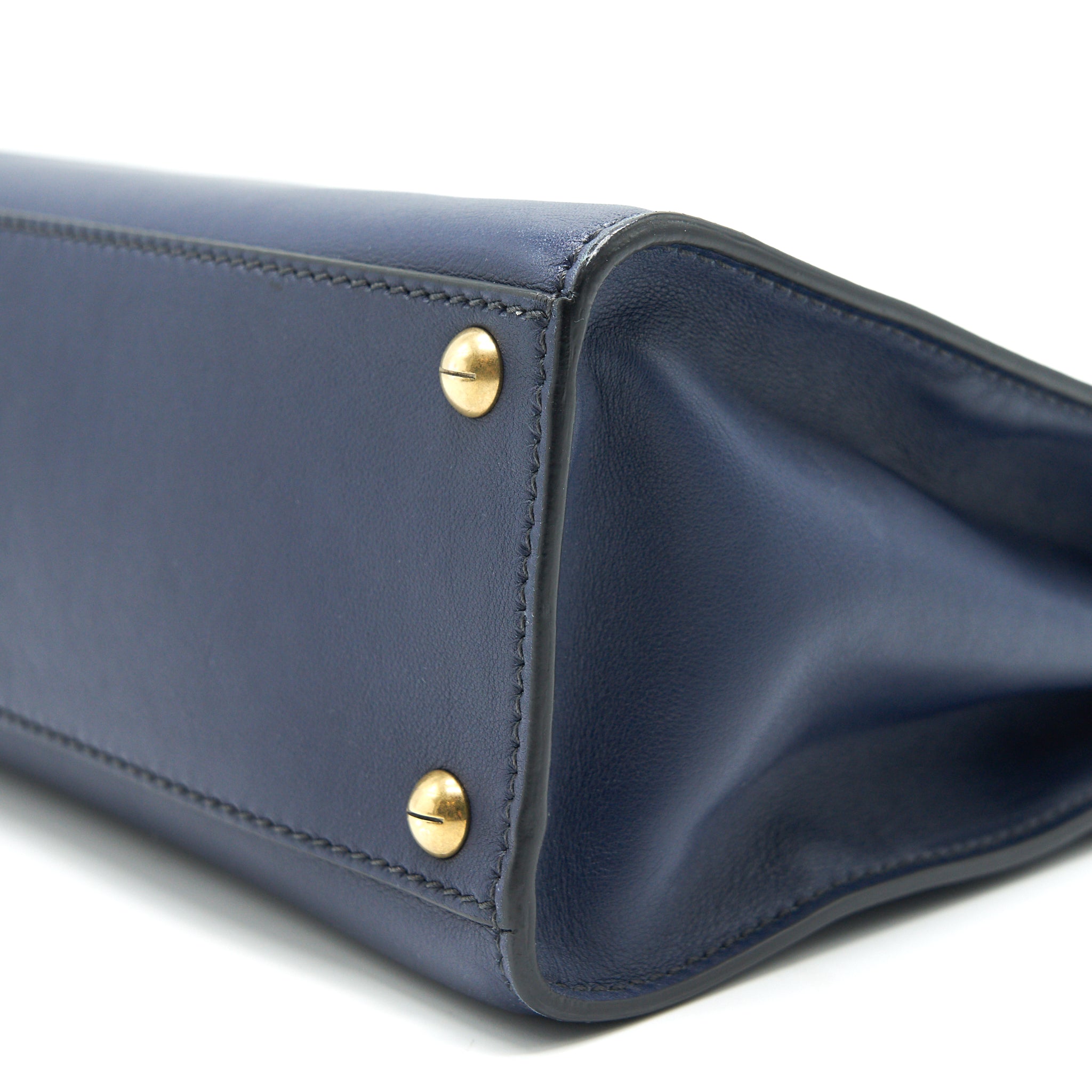 CHRISTIAN DIOR DIORADDICT TOP HANDLE BAG IN NAVY
