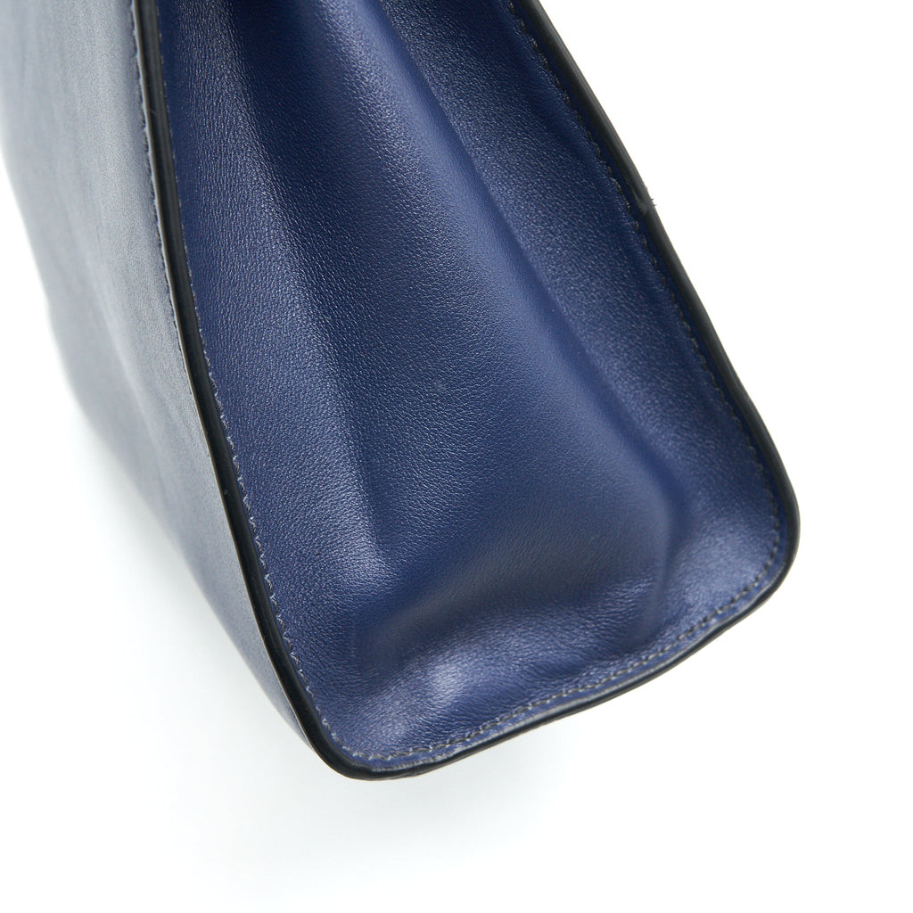 CHRISTIAN DIOR DIORADDICT TOP HANDLE BAG IN NAVY