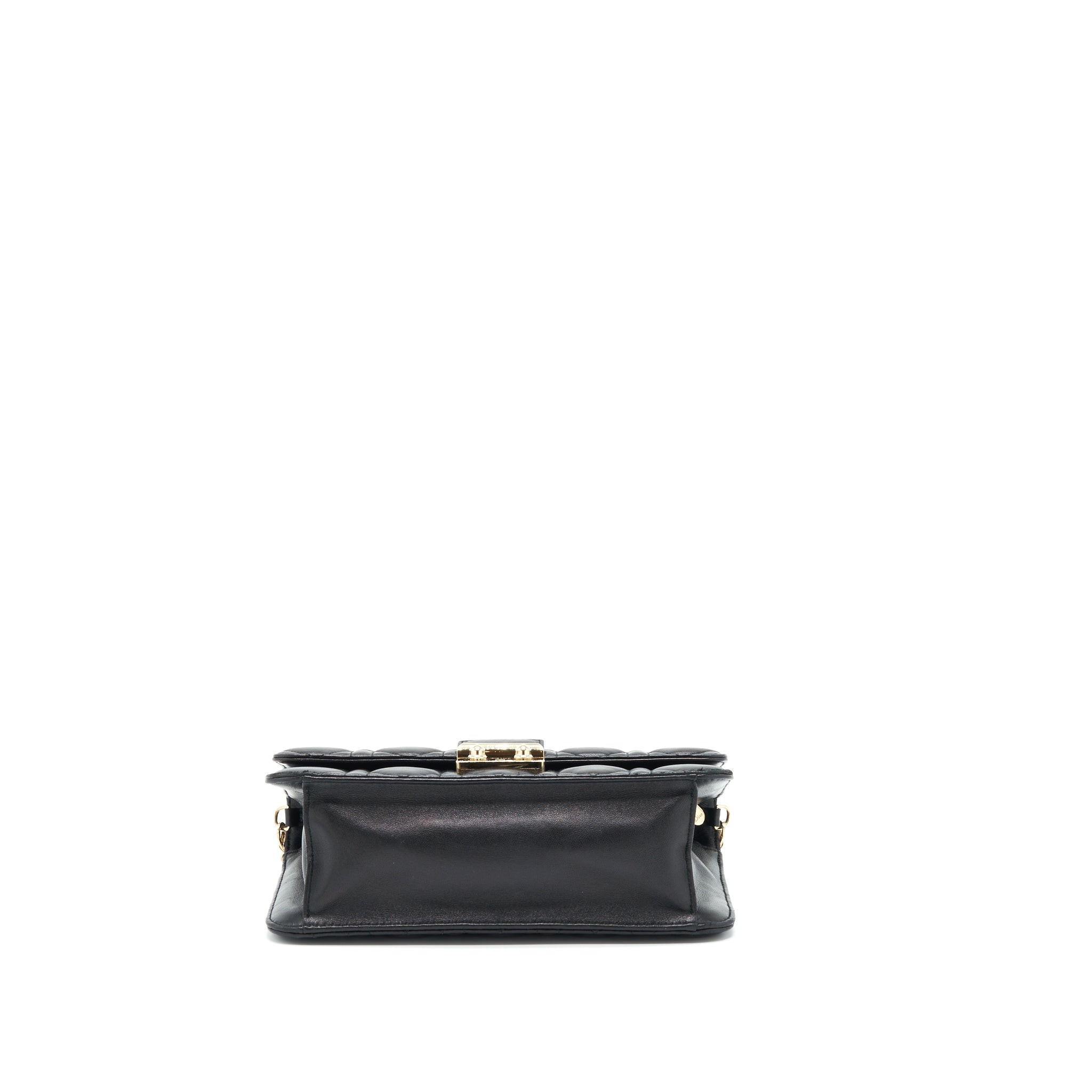 DIOR MISS DIOR MINI CROSSBODY CHAIN BAG LAMBSKIN BLACK LGHW
