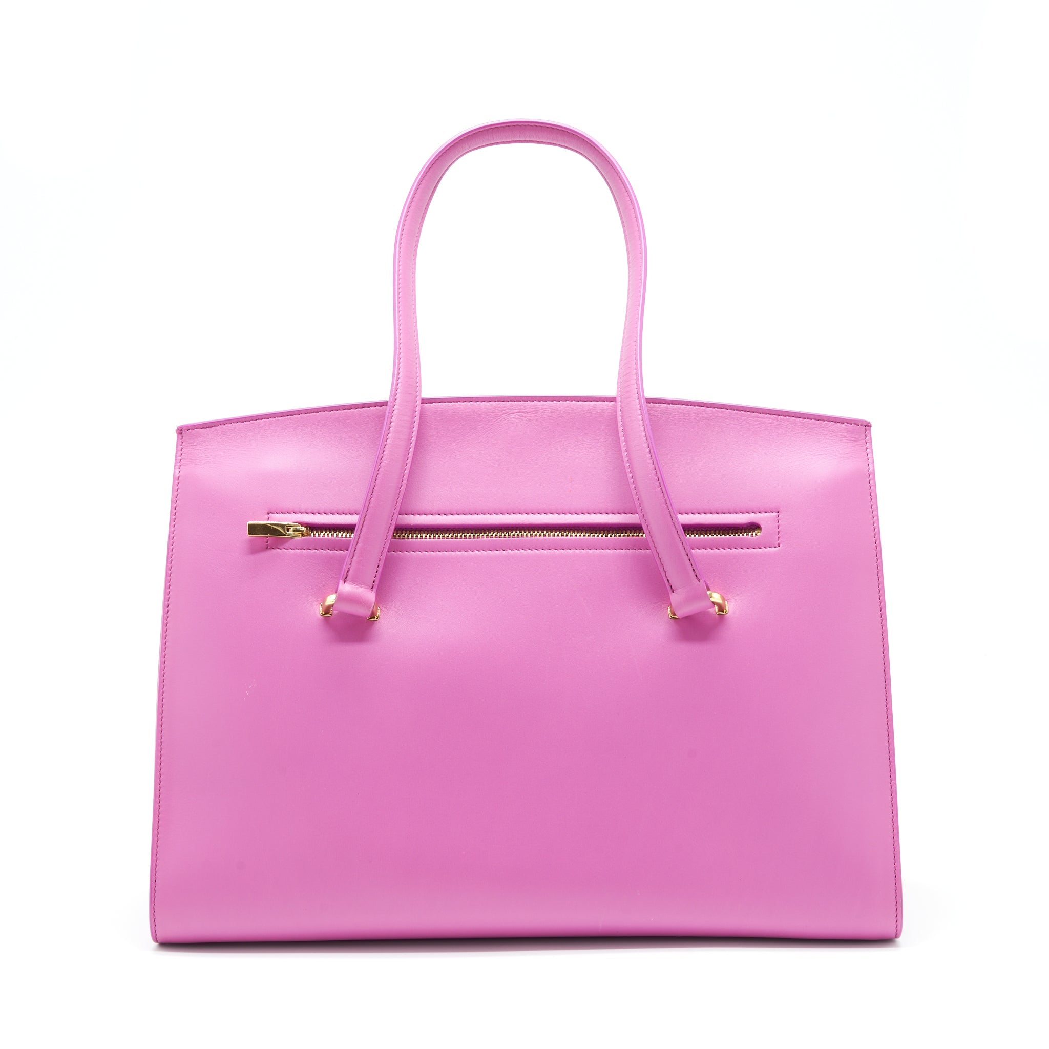 SALVATORE FERRAGAMO SHOULDER BAG TRIFOLIO PINK GHW