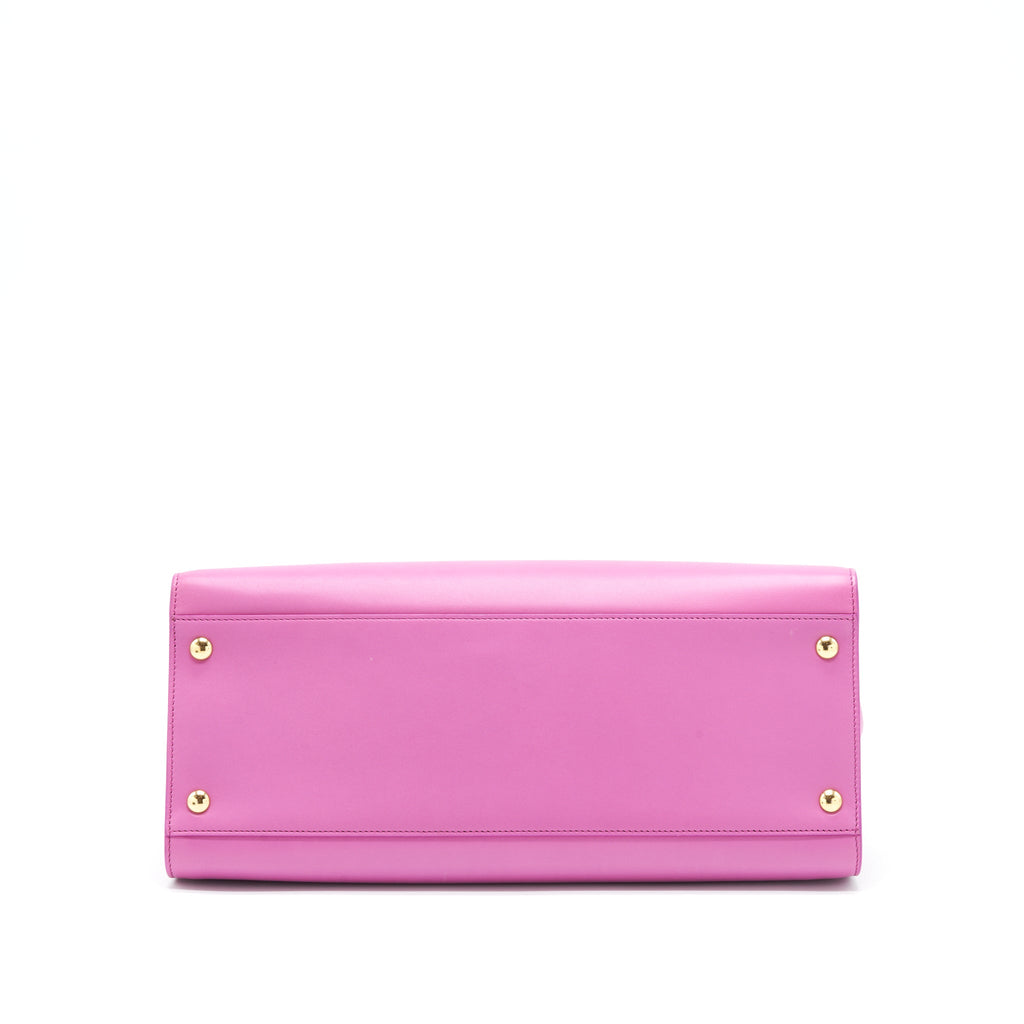 SALVATORE FERRAGAMO SHOULDER BAG TRIFOLIO PINK GHW