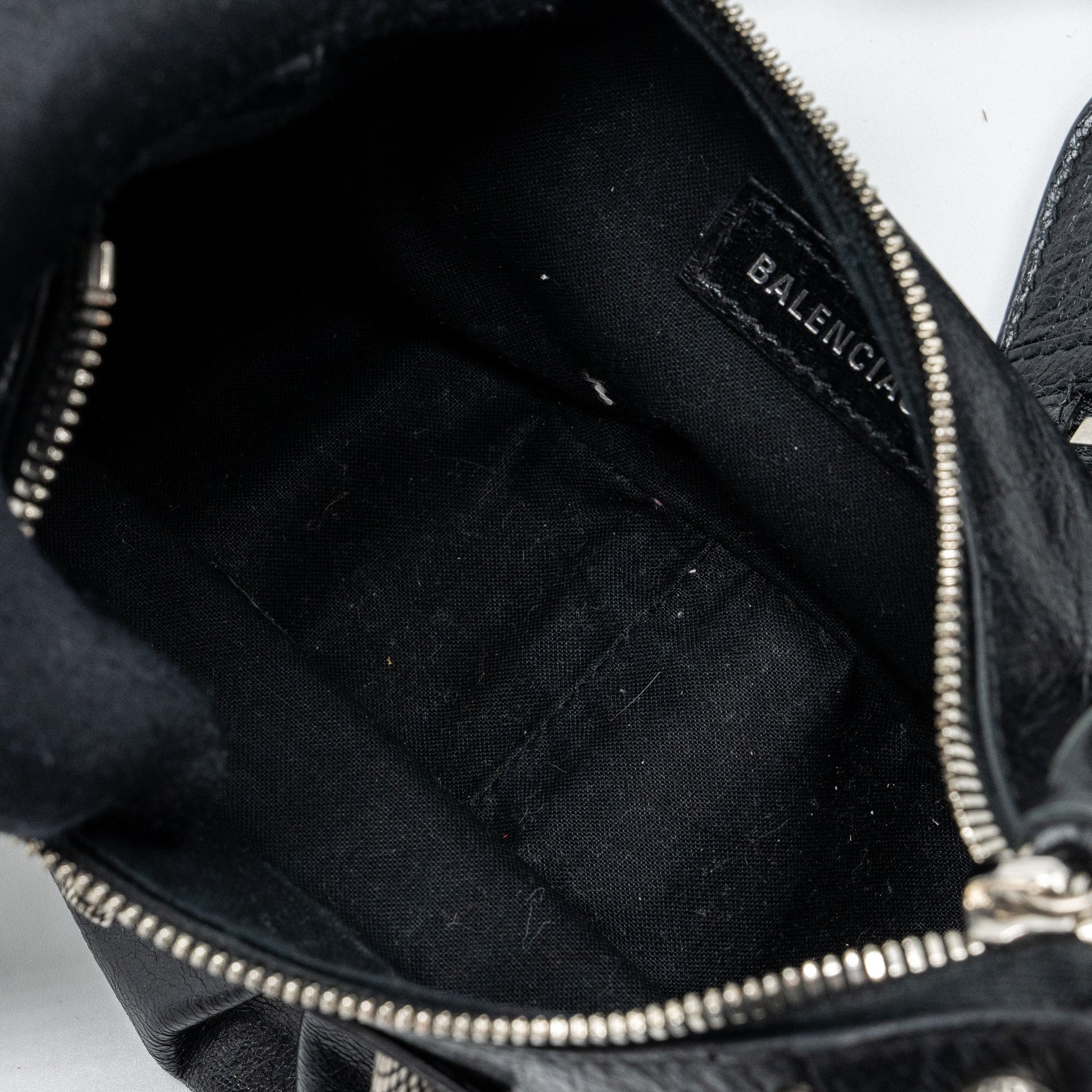 BALENCIAGA LE CARBO XS SHOULDER BAG LAMBSKIN BLACK SHW