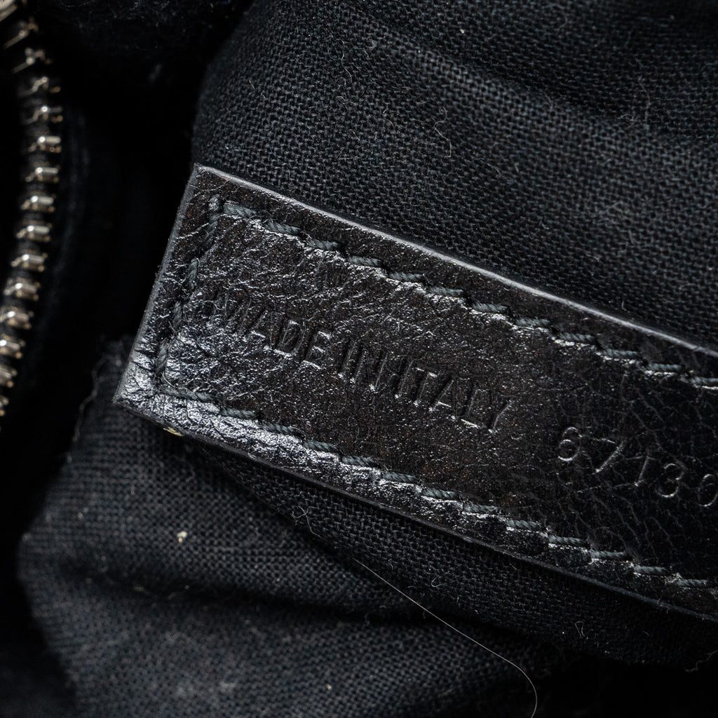 BALENCIAGA LE CARBO XS SHOULDER BAG LAMBSKIN BLACK SHW