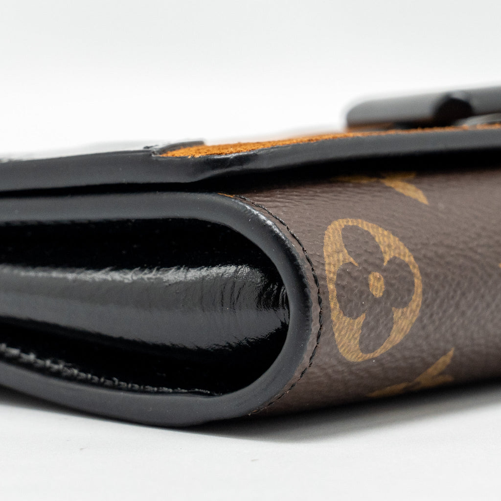 LOUIS VUITTON WILD AT HEART TWIST WALLET ON CHAIN CALFSKIN/MONOGRAM CANVAS MULTICOLOLUR BLACK/SLIVER HARDWARE