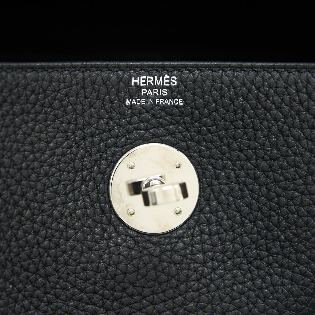 HERMES LINDY 26 BAG BLACK WITH SHW