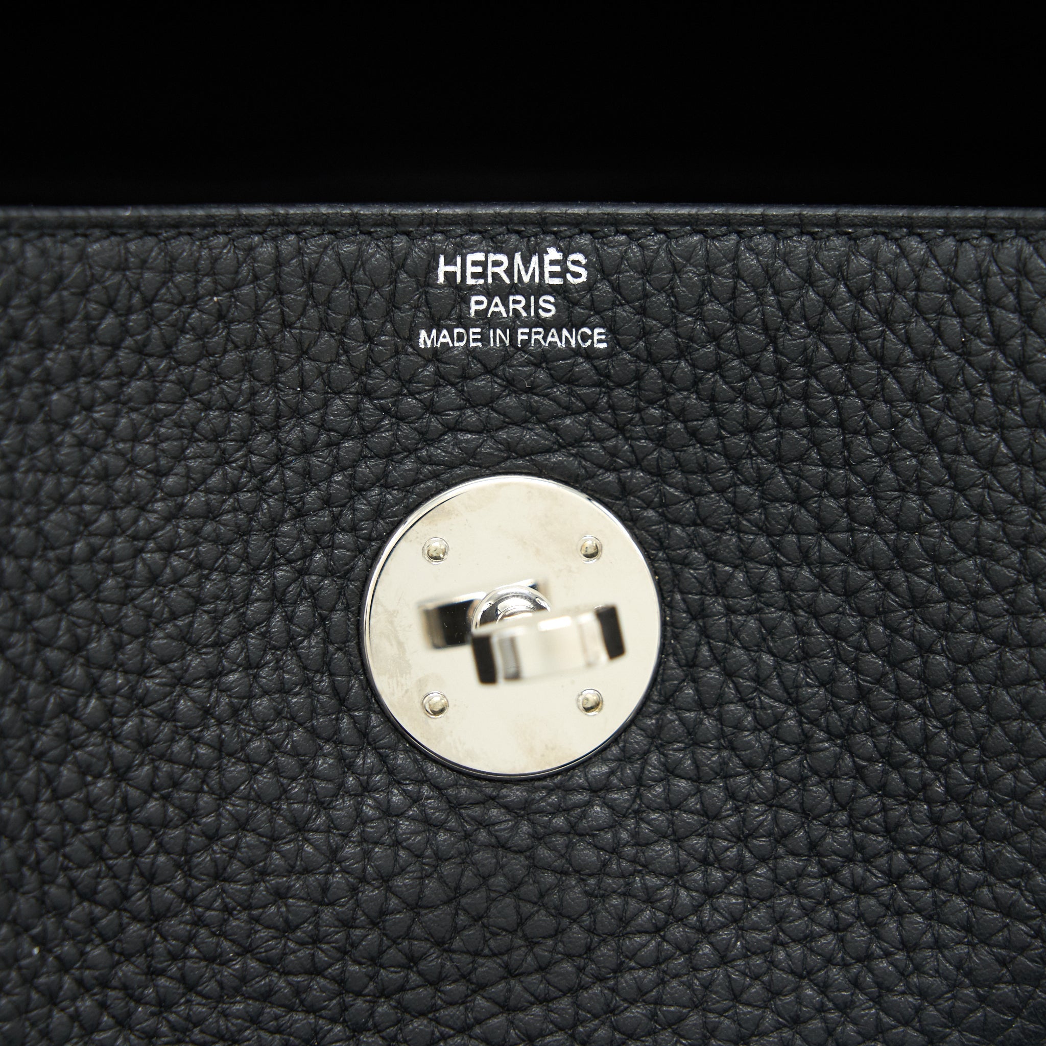 HERMES LINDY 26 BAG BLACK WITH SHW