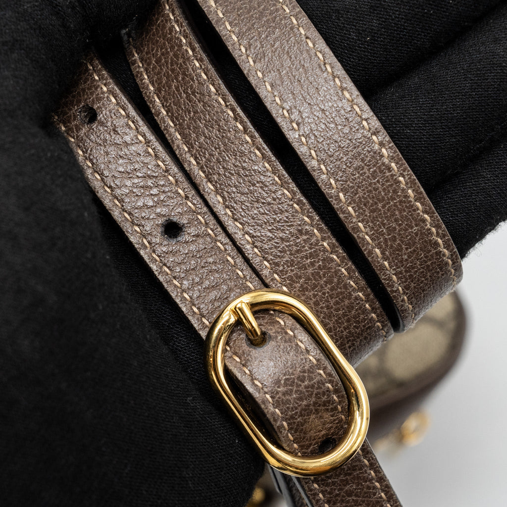 GUCCI OPHIDIA GG SUPREME ZIP CROSSBODY BAG CANVAS / LEATHER GHW