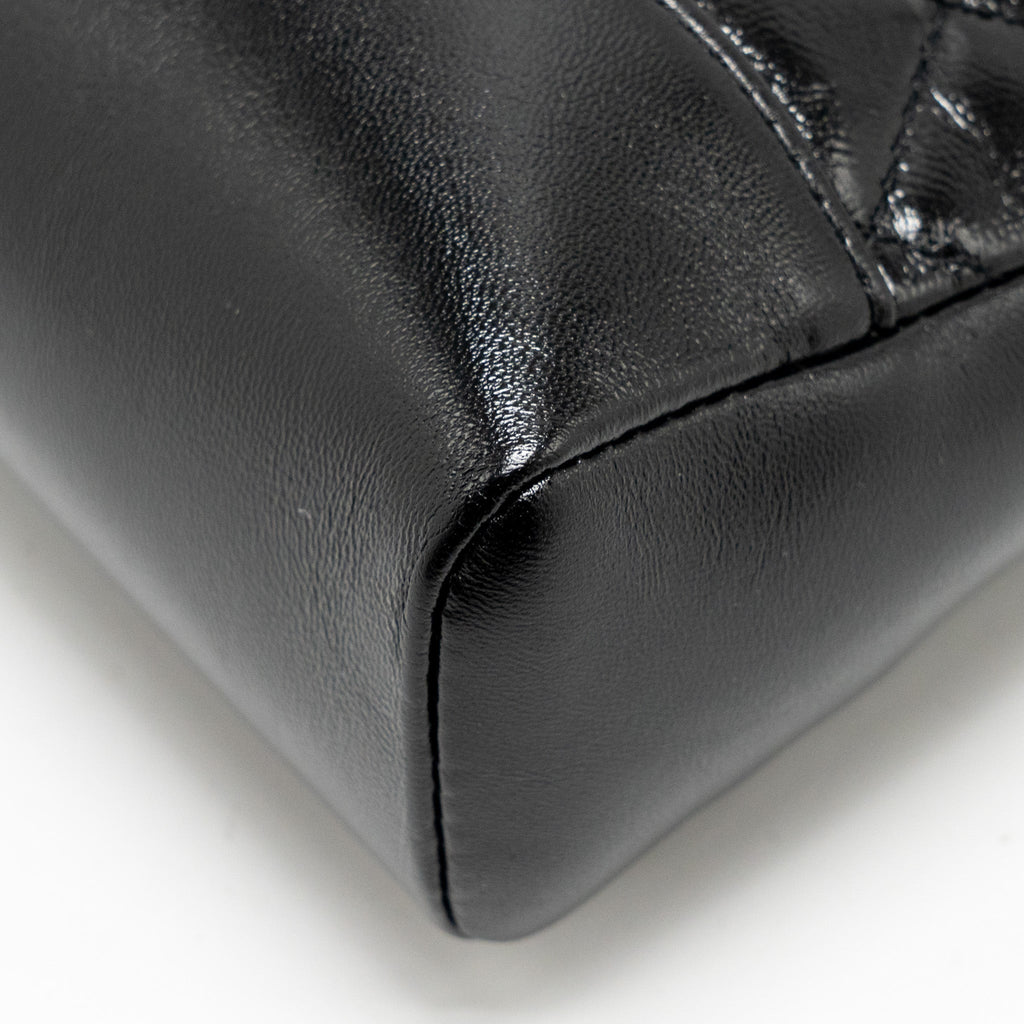 CHANEL MINI 31 BAG SHINY CALFSKIN BLACK LGHW (MICROCHIP)