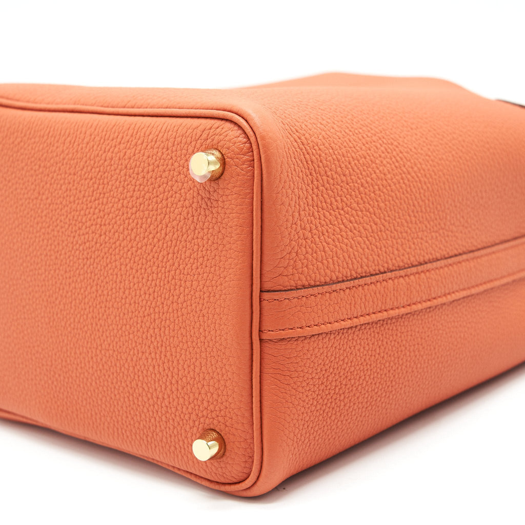 HERMES PICOTIN LOCK 18 BAG R1 TERRE BATTUE WITH GHW