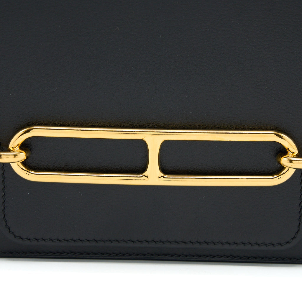 HERMES MINI ROULIS EVERCOLOR BLACK GHW