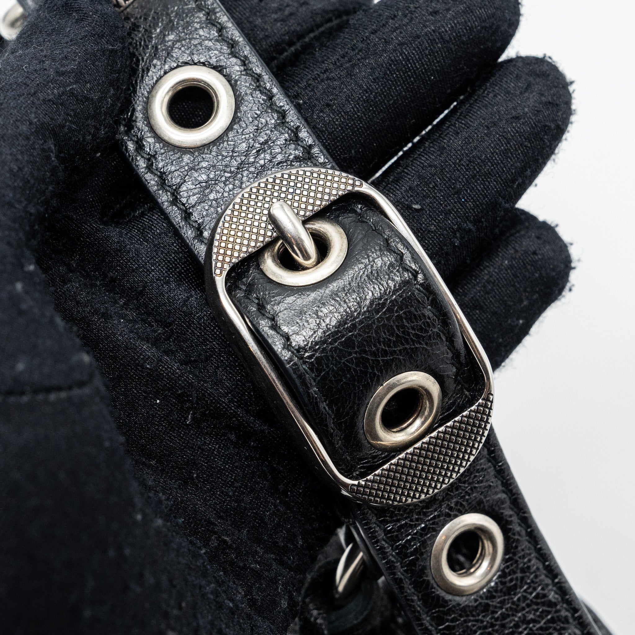 BALENCIAGA LE CARBO XS SHOULDER BAG LAMBSKIN BLACK SHW