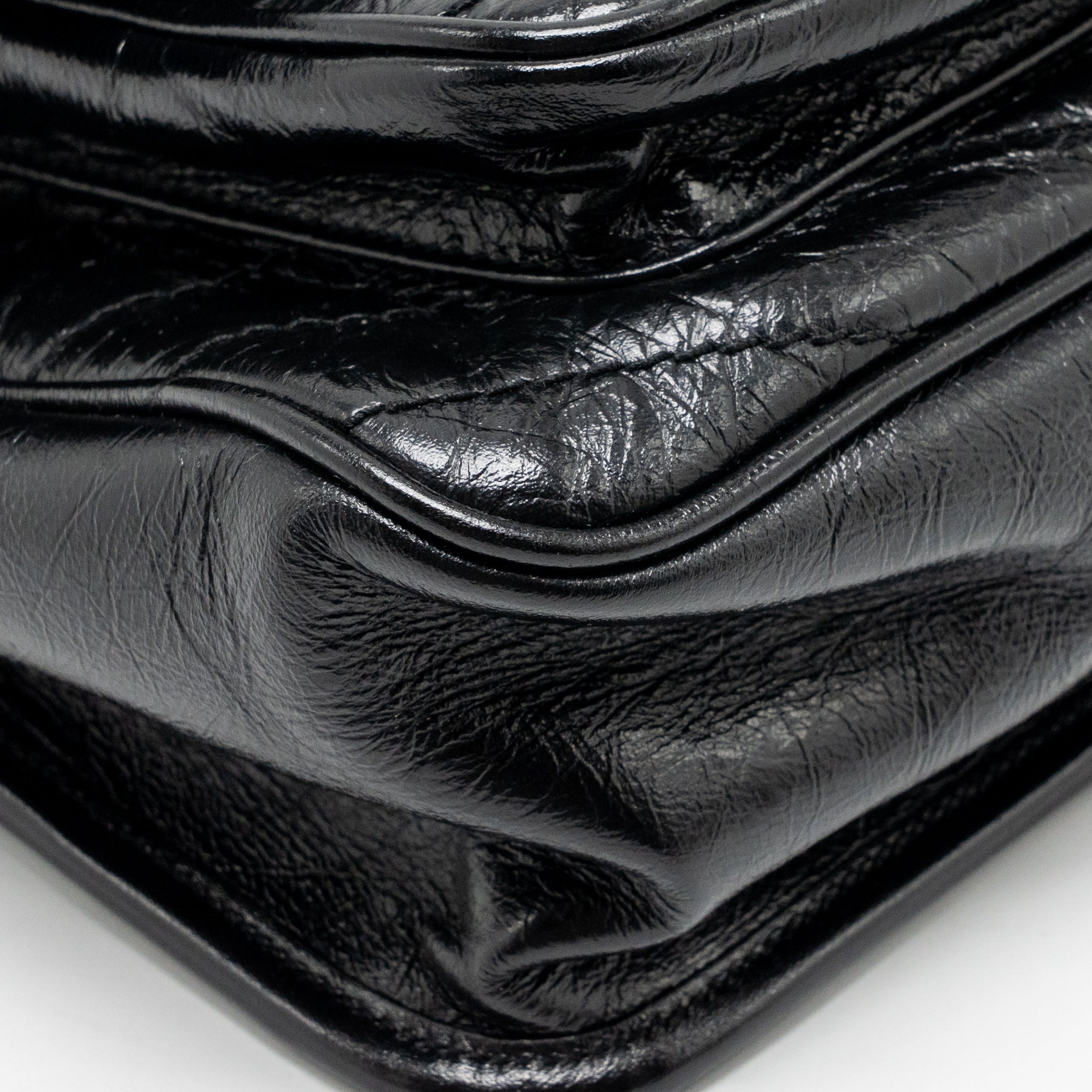 SAINT LAURENT/YSL MEDIUM NIKI CHAIN BAG VINTAGE CALFSKIN BLACK GHW